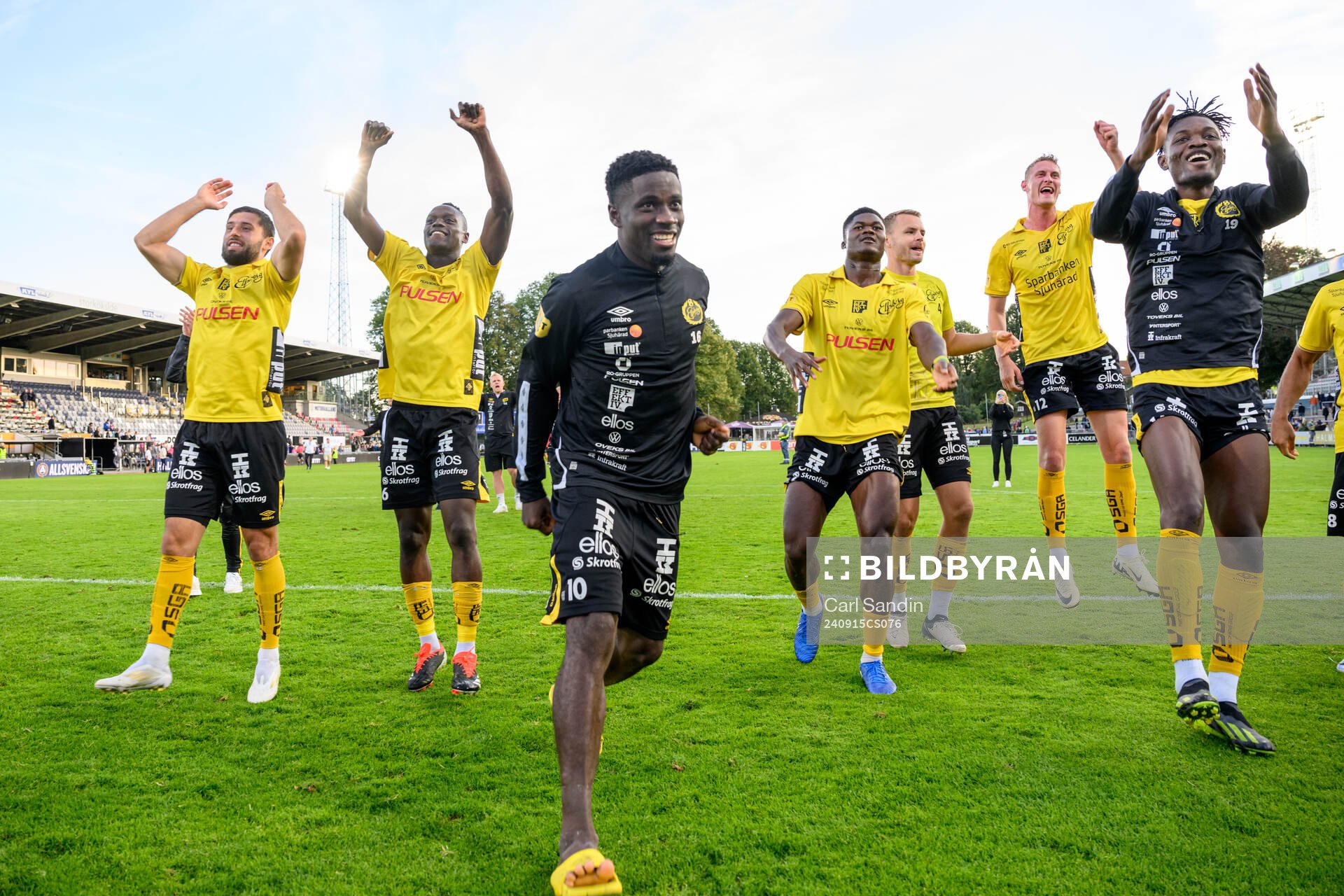 Elfsborgs Arber Zeneli, Timothy Noor Ouma, Michael Baidoo,
