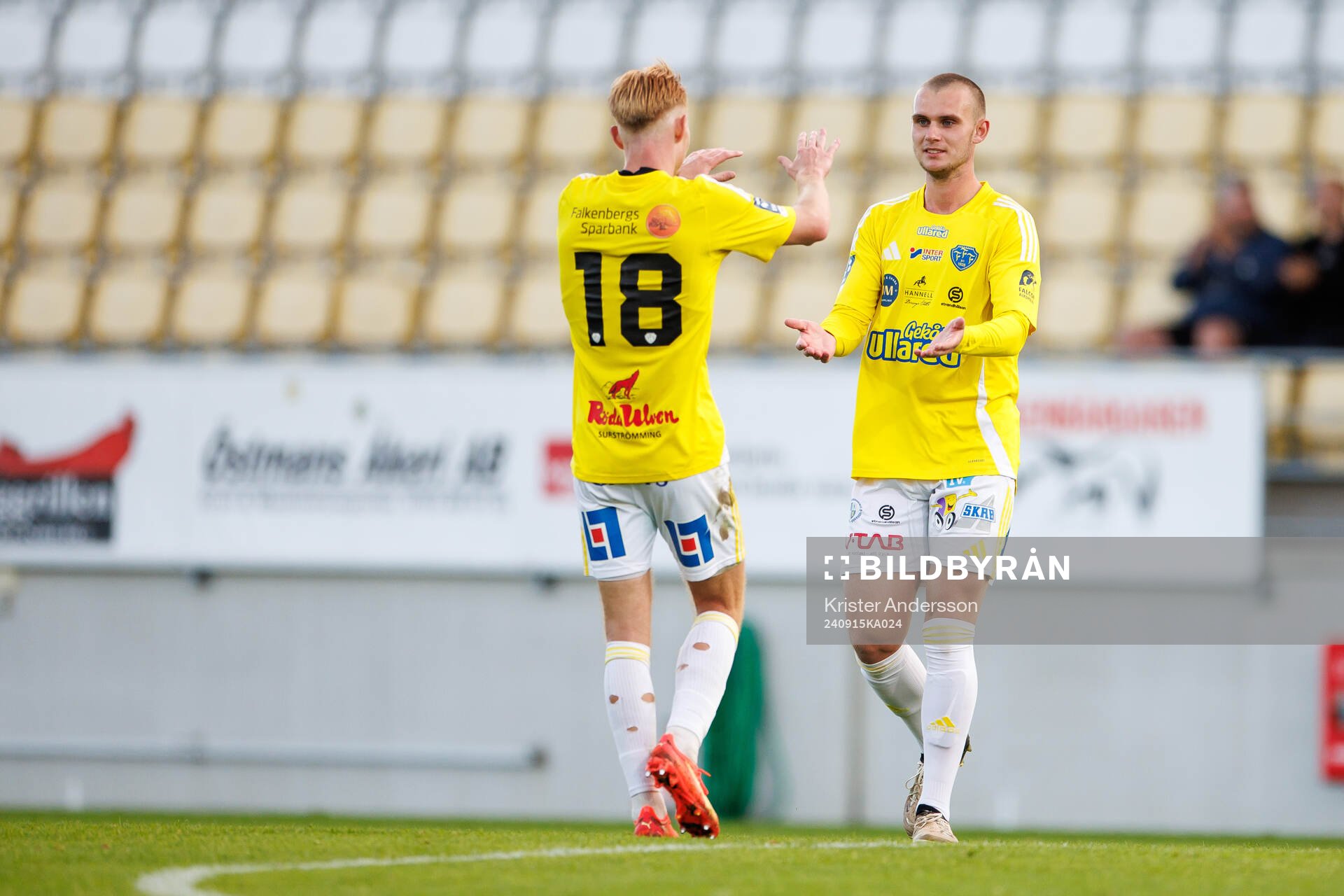 Falkenbergs Nils Bertilsson jublar