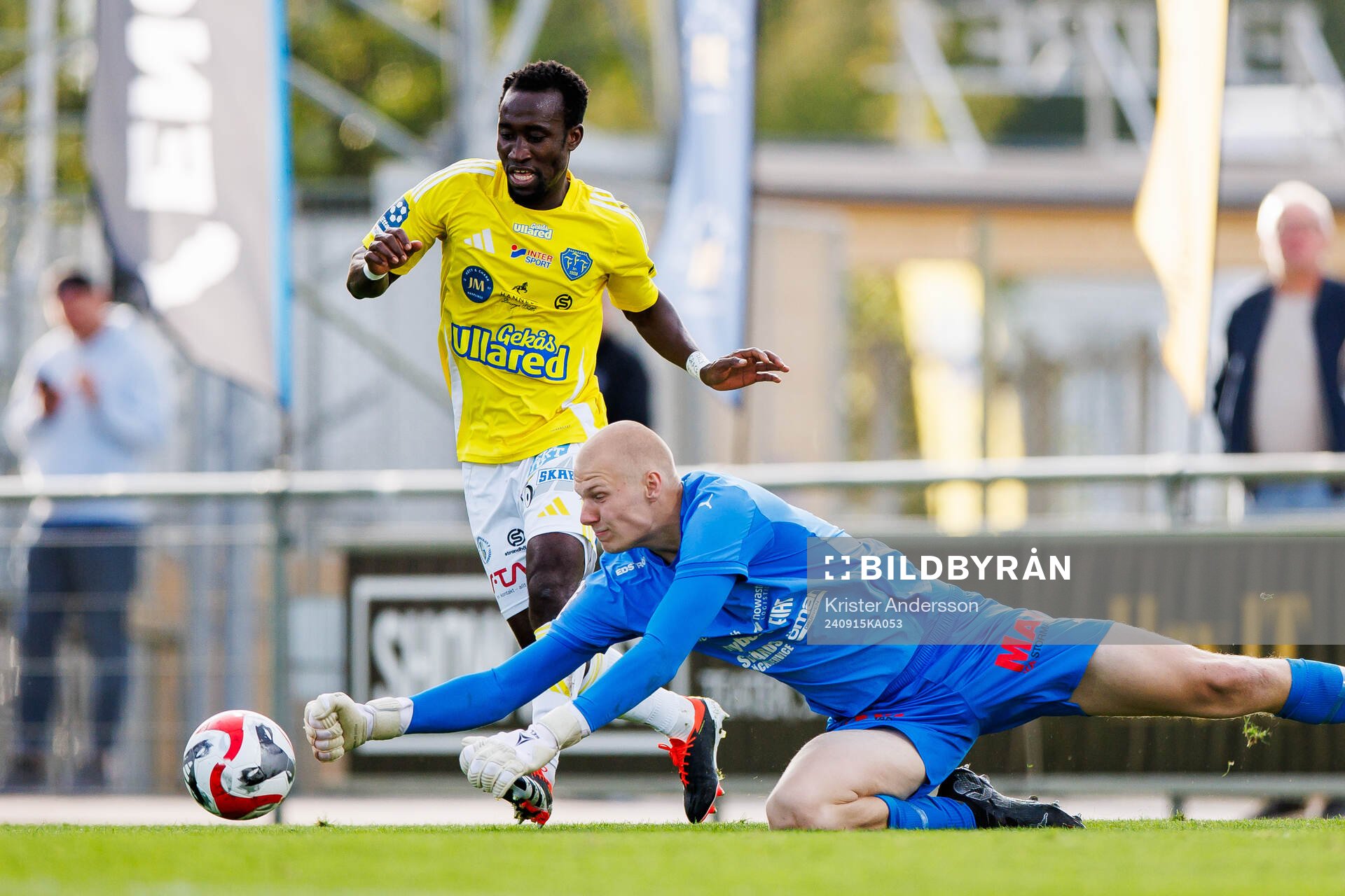 Falkenbergs Wanbe Godwin Aguda och Jönköpings Södras