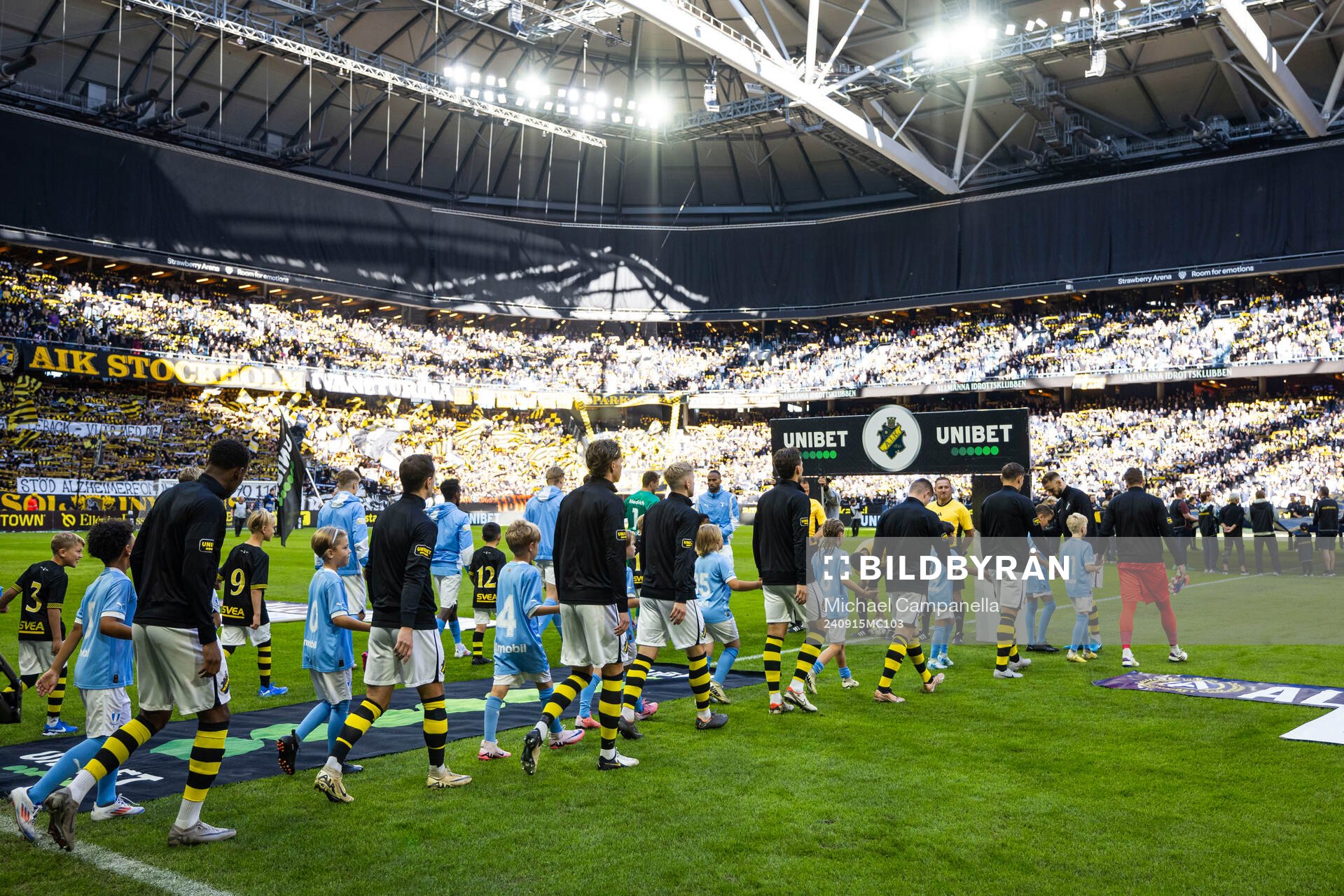 AIKs och Malmö FFs spelare