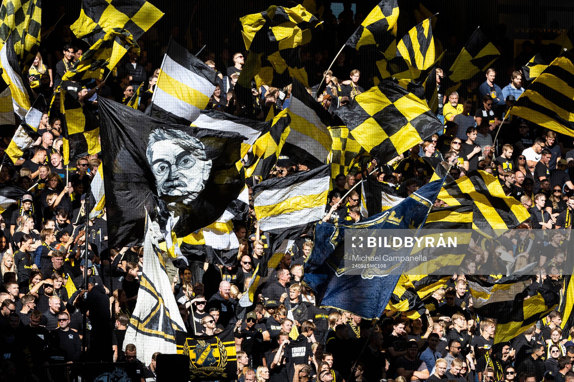 under fotbollsmatchen i Allsvenskan mellan AIK och Malmö FF