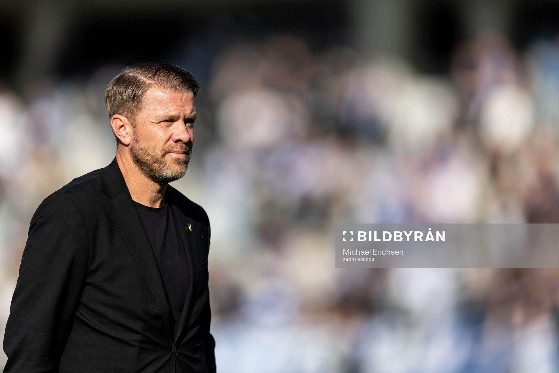 Häckens tränare Pål Arne Johansen inför fotbollsmatchen i Allsvenskan mellan Häcken och IFK Göteborg den 15 september 2024 i Göteborg.
