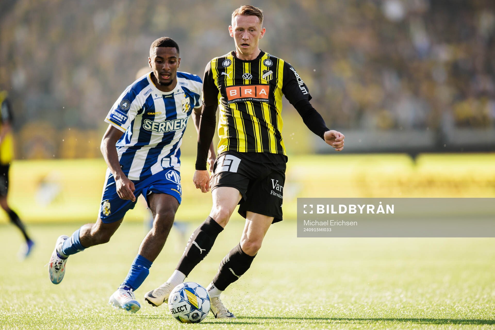 IFK Göteborgs Paulos Abraham och Häckens Julius Lindberg