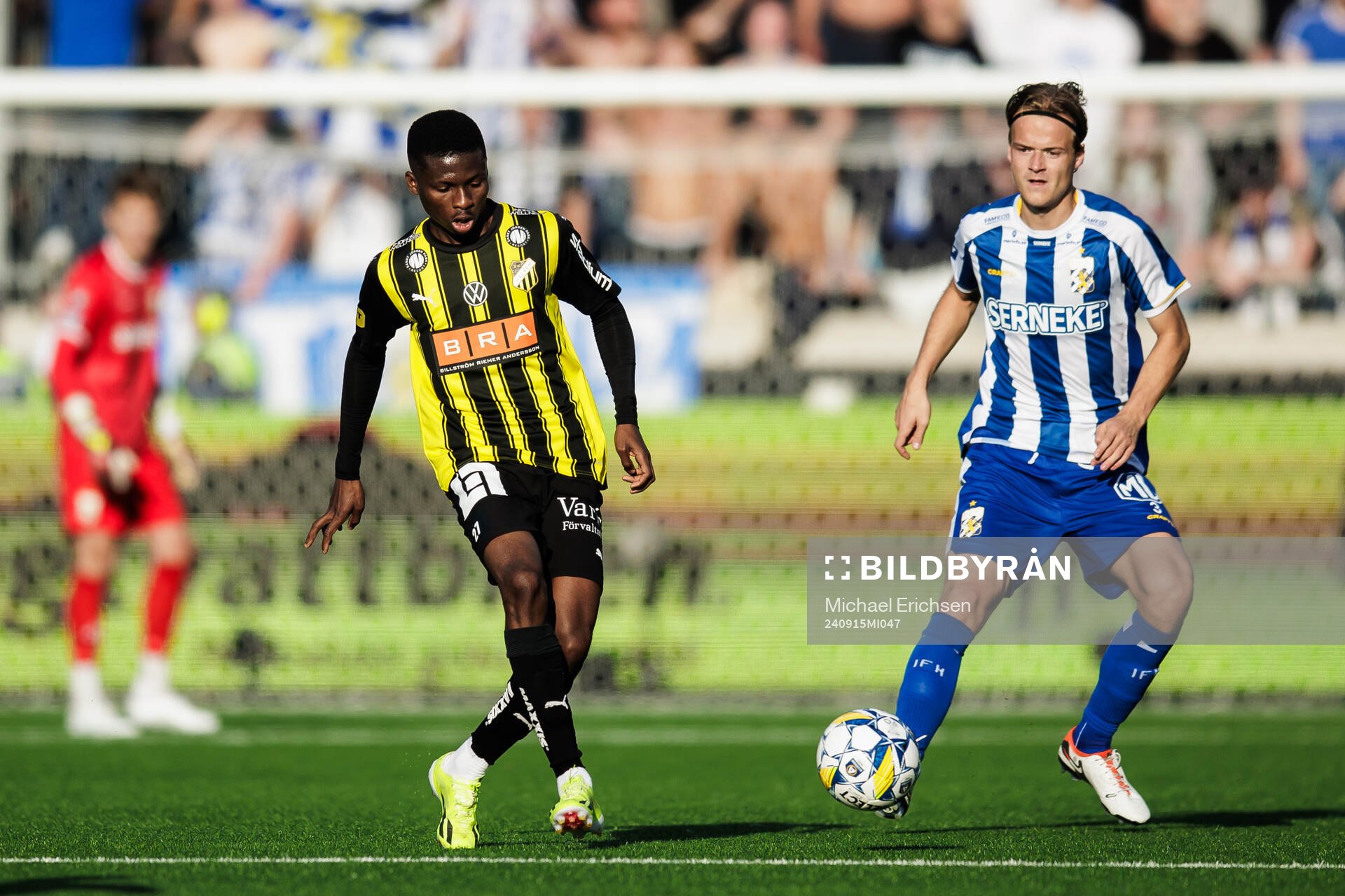 Häckens Akoua Romeo Amane och IFK Göteborgs August