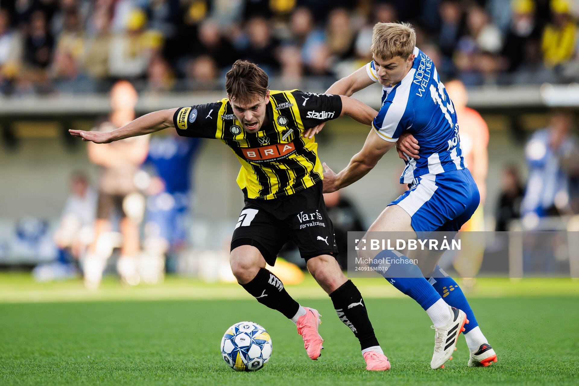 Häckens Lars Olden Larsen och IFK Göteborgs David Kjær