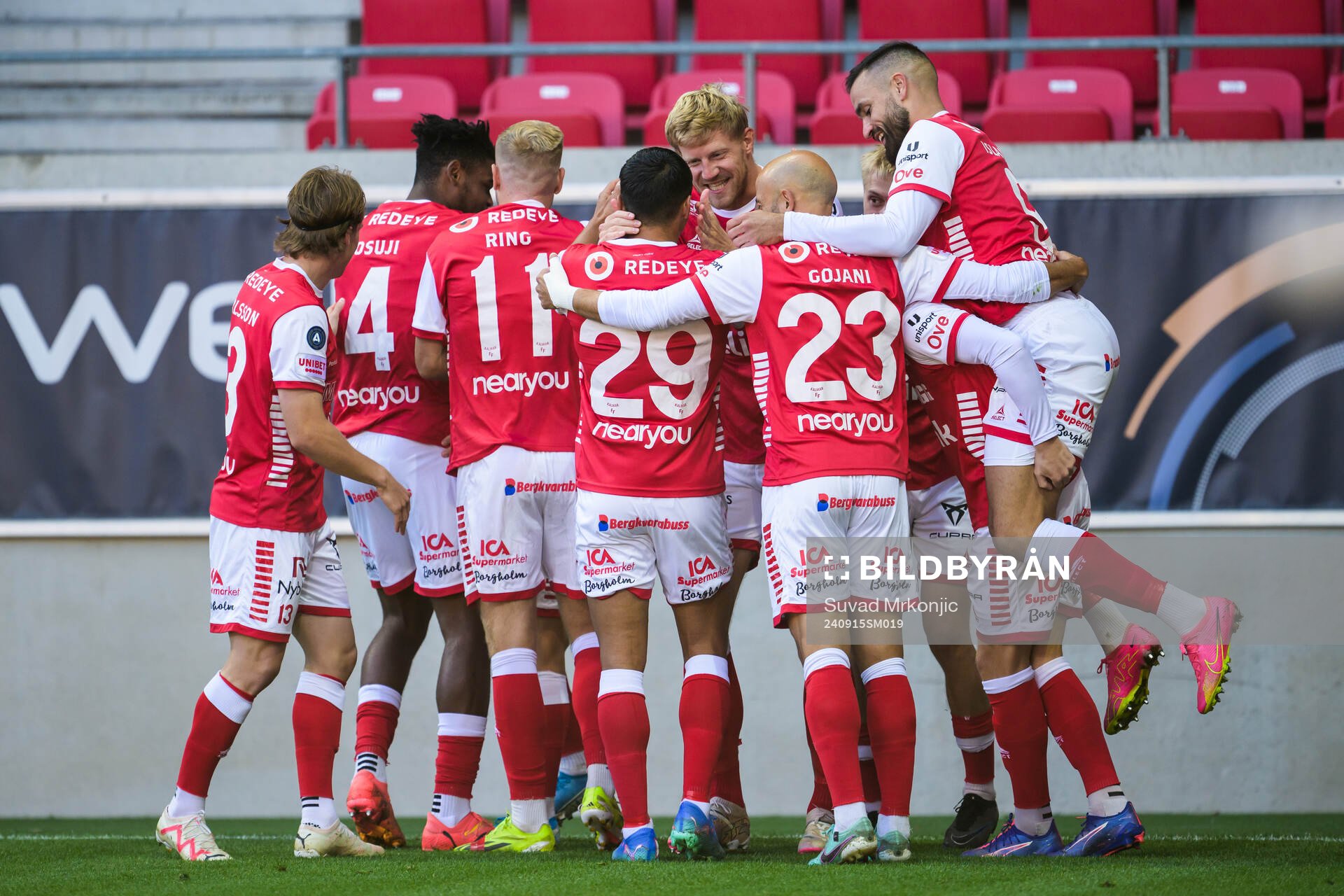 Kalmars Lars Saetra jublar