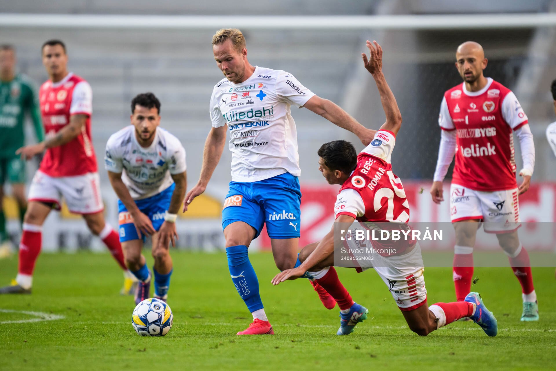 Värnamos Gustav Engvall och Kalmars Romario Pereira Sipiao