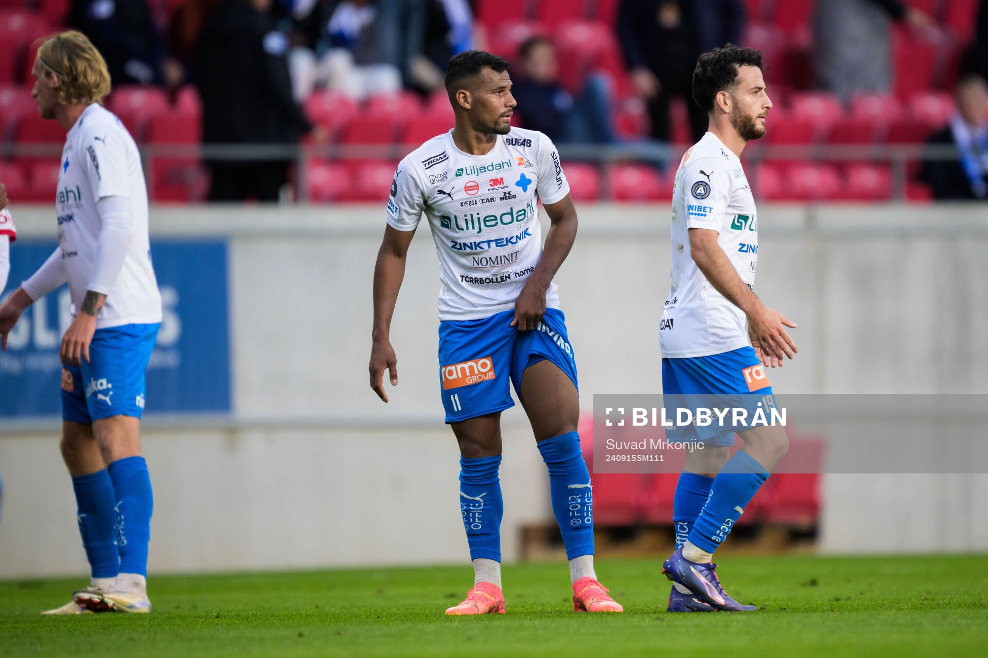 Värnamos Wenderson Oliveira do Nascimento och Marco Bustos