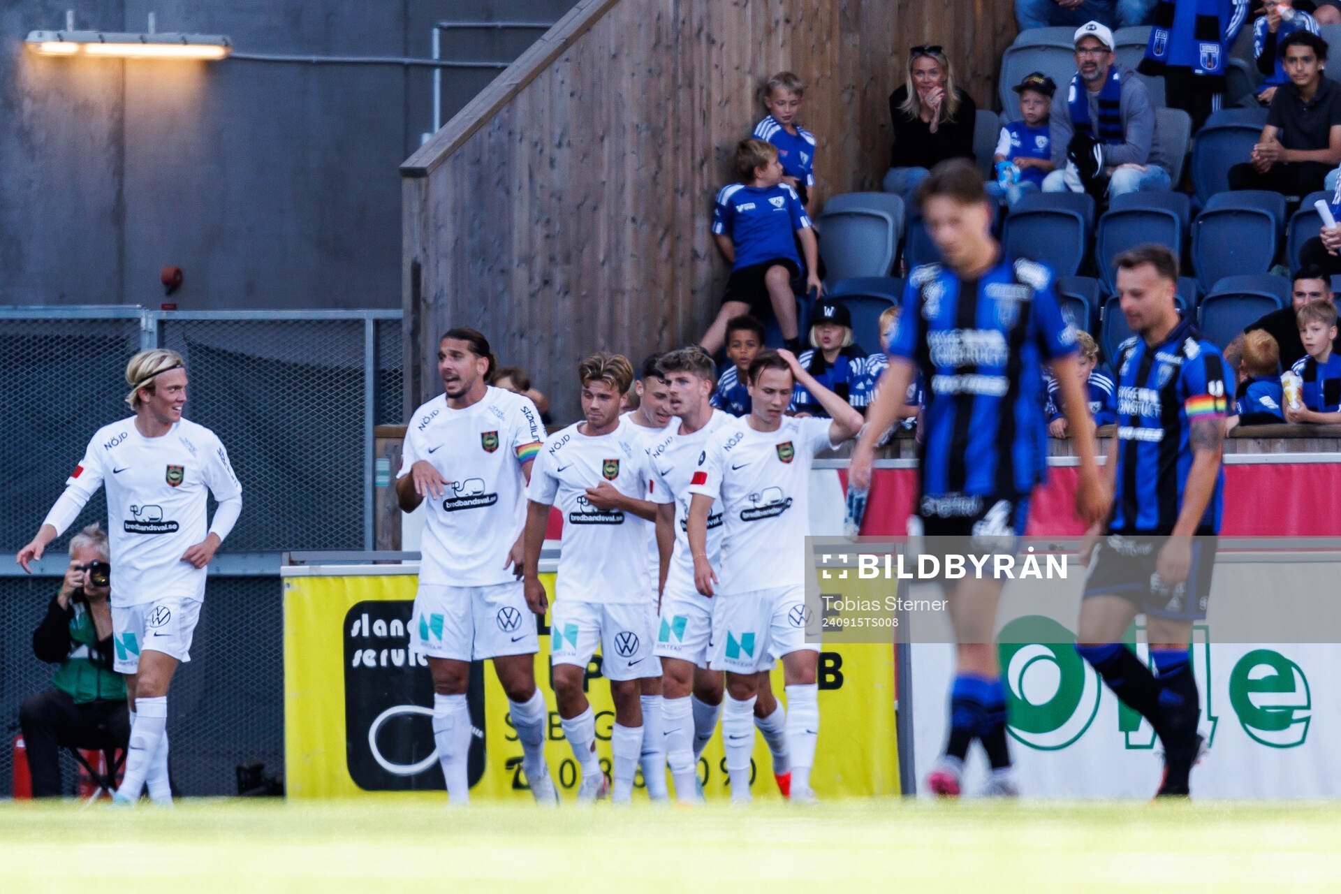 Brommapojkarnas Wilmer Odefalk jublar