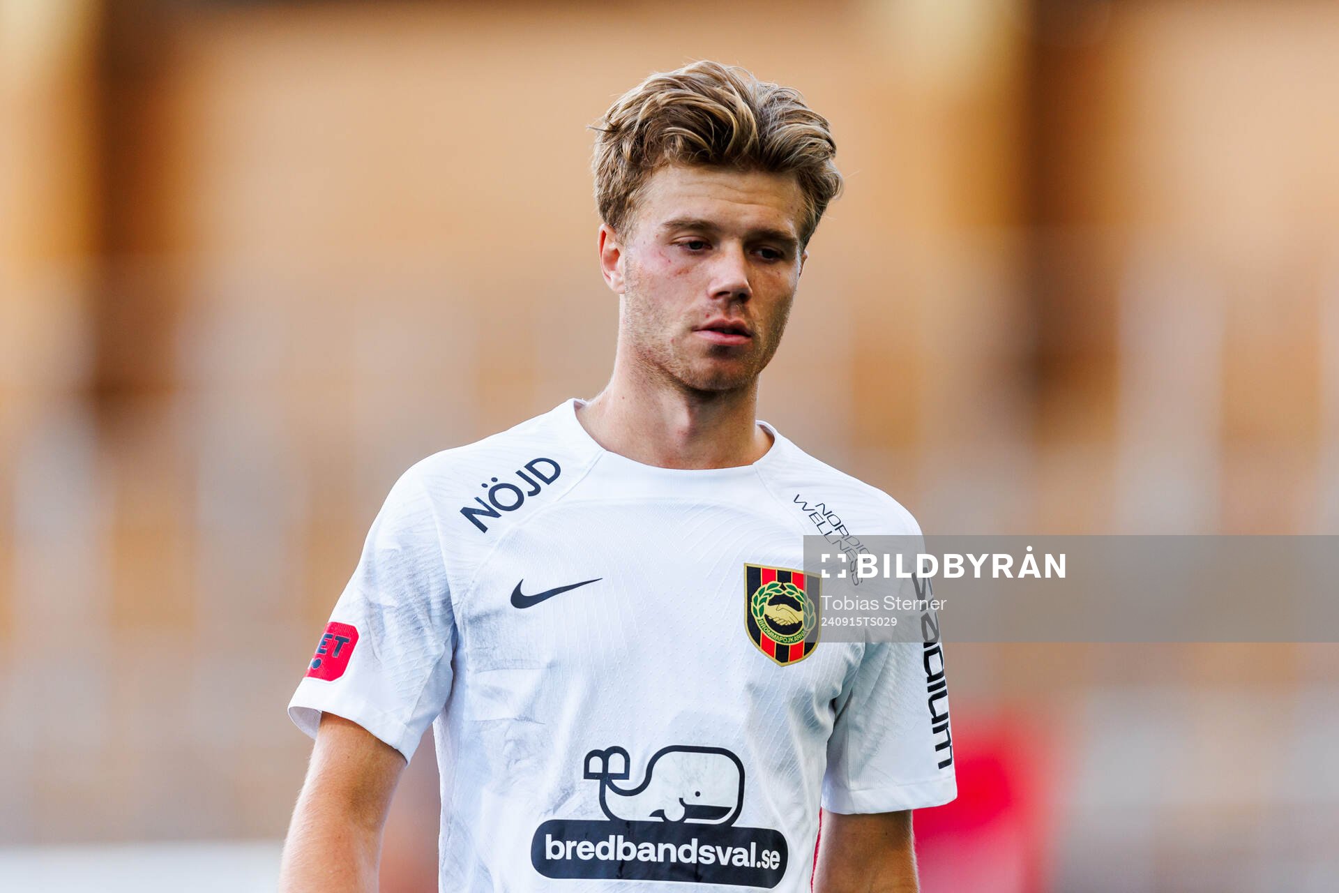 Brommapojkarnas Wilmer Odefalk deppar