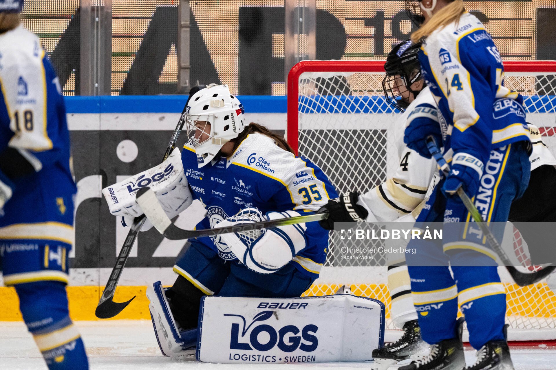 Leksands målvakt Emma Polusny