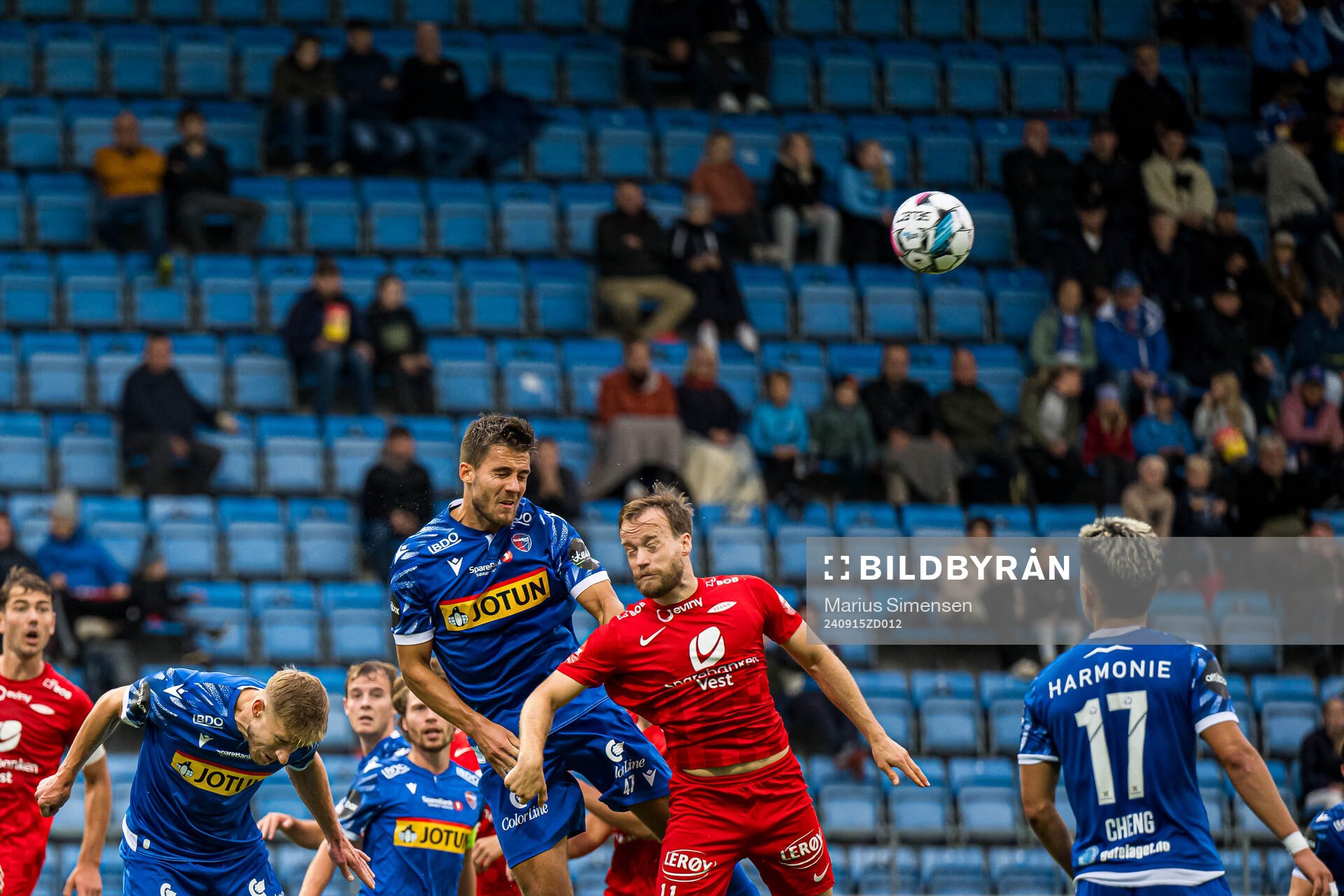Stian Kristiansen of Sandefjord and Bård Finne of Brann