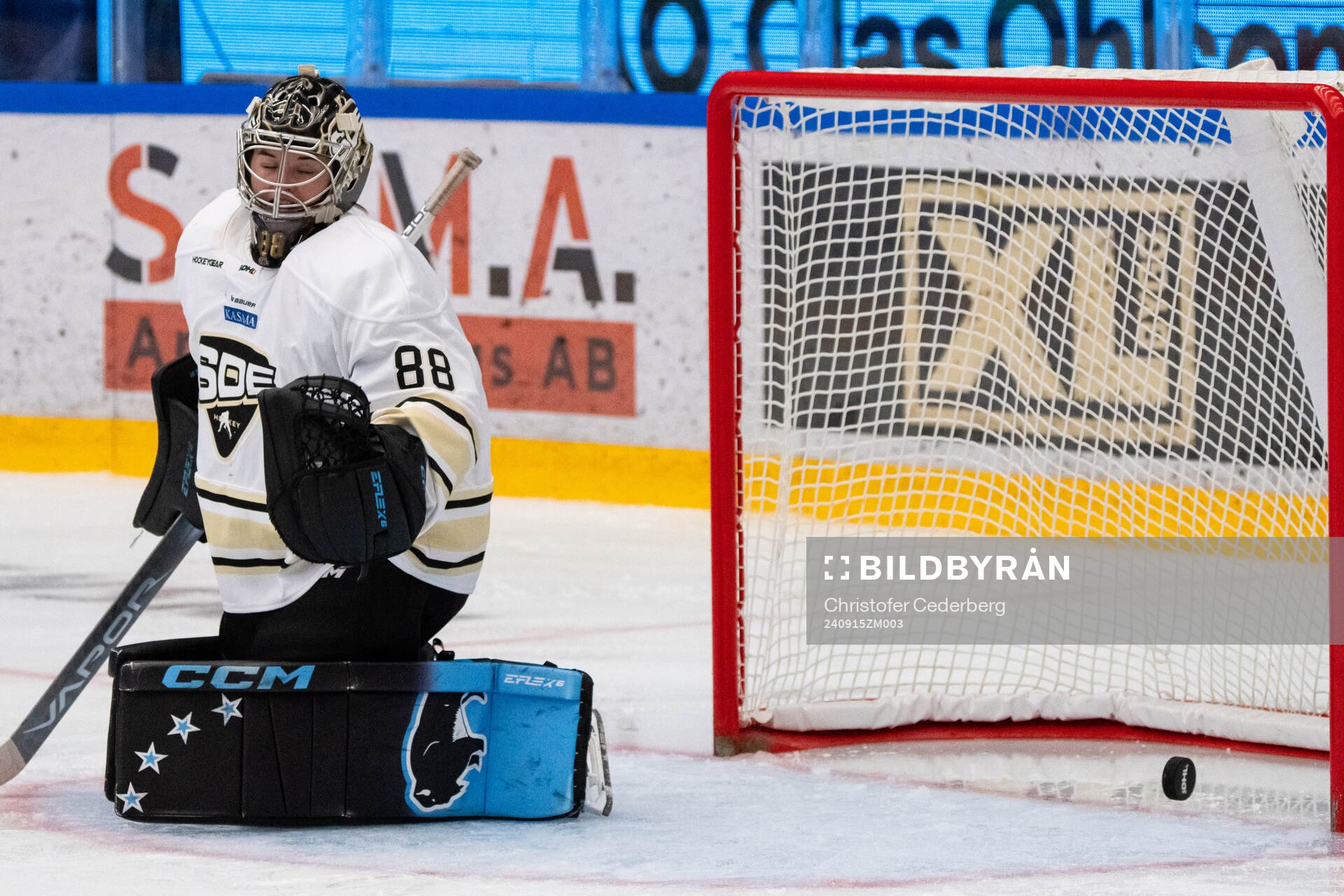 SDEs målvakt Lovisa Berndtsson släpper in 1-3 målet