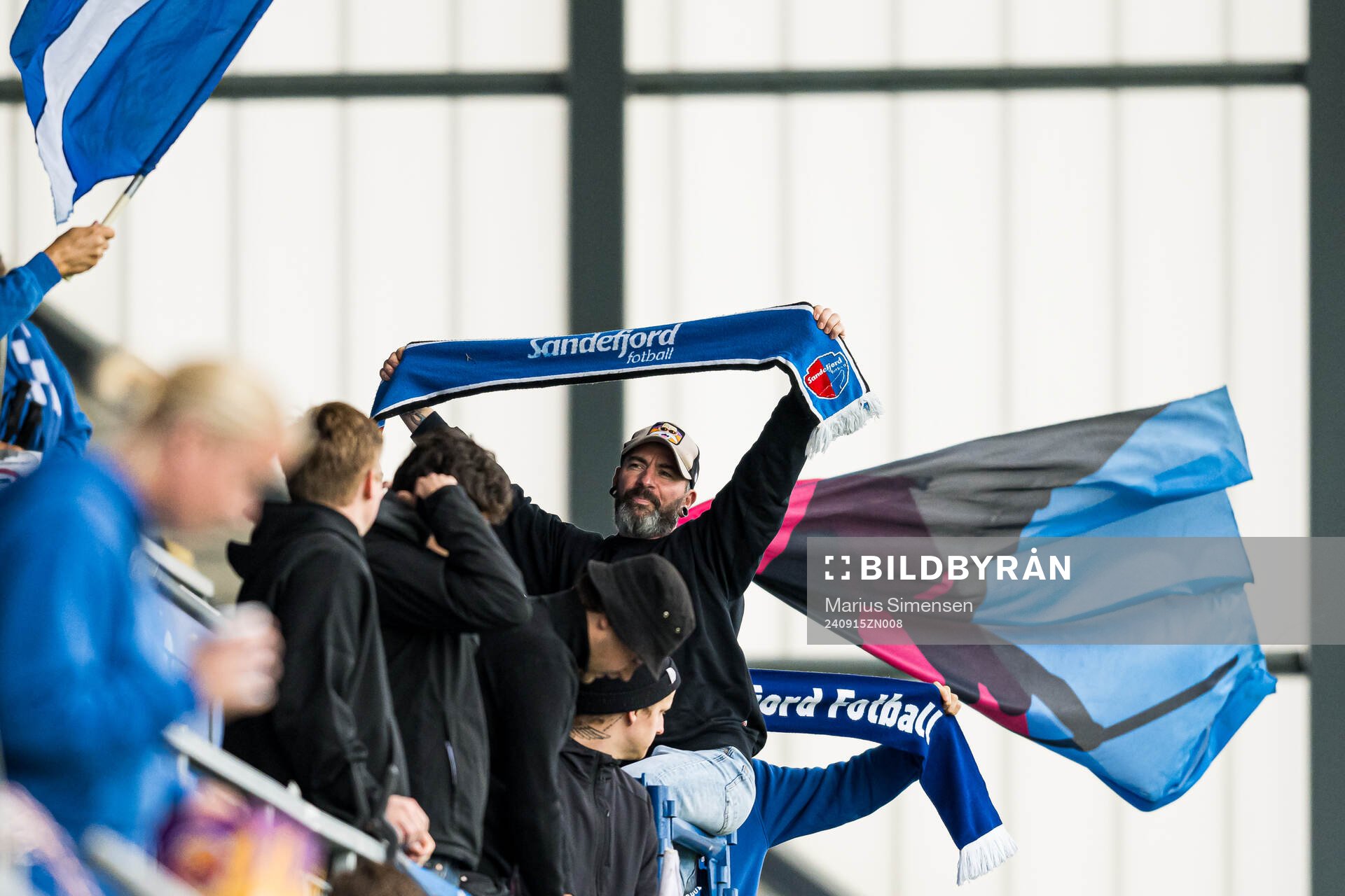 Spectators in the stands