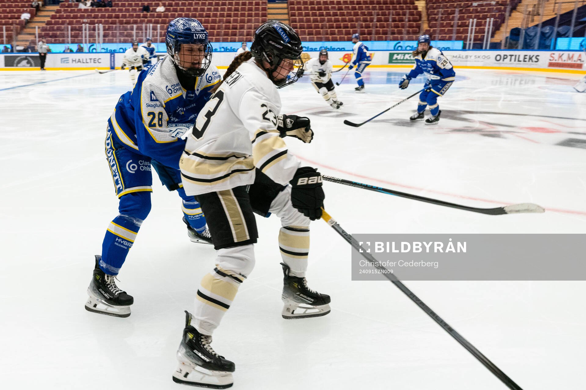 Leksands Linnea Horn och SDEs Emma Bergesen