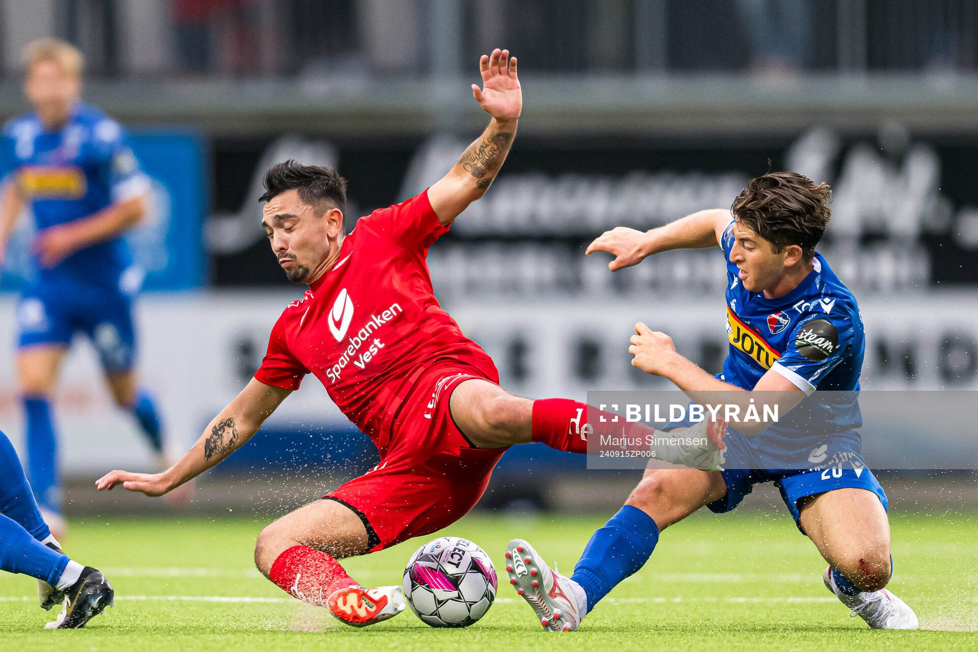 Niklas Fernando Castro of Brann and Marcus Melchior of