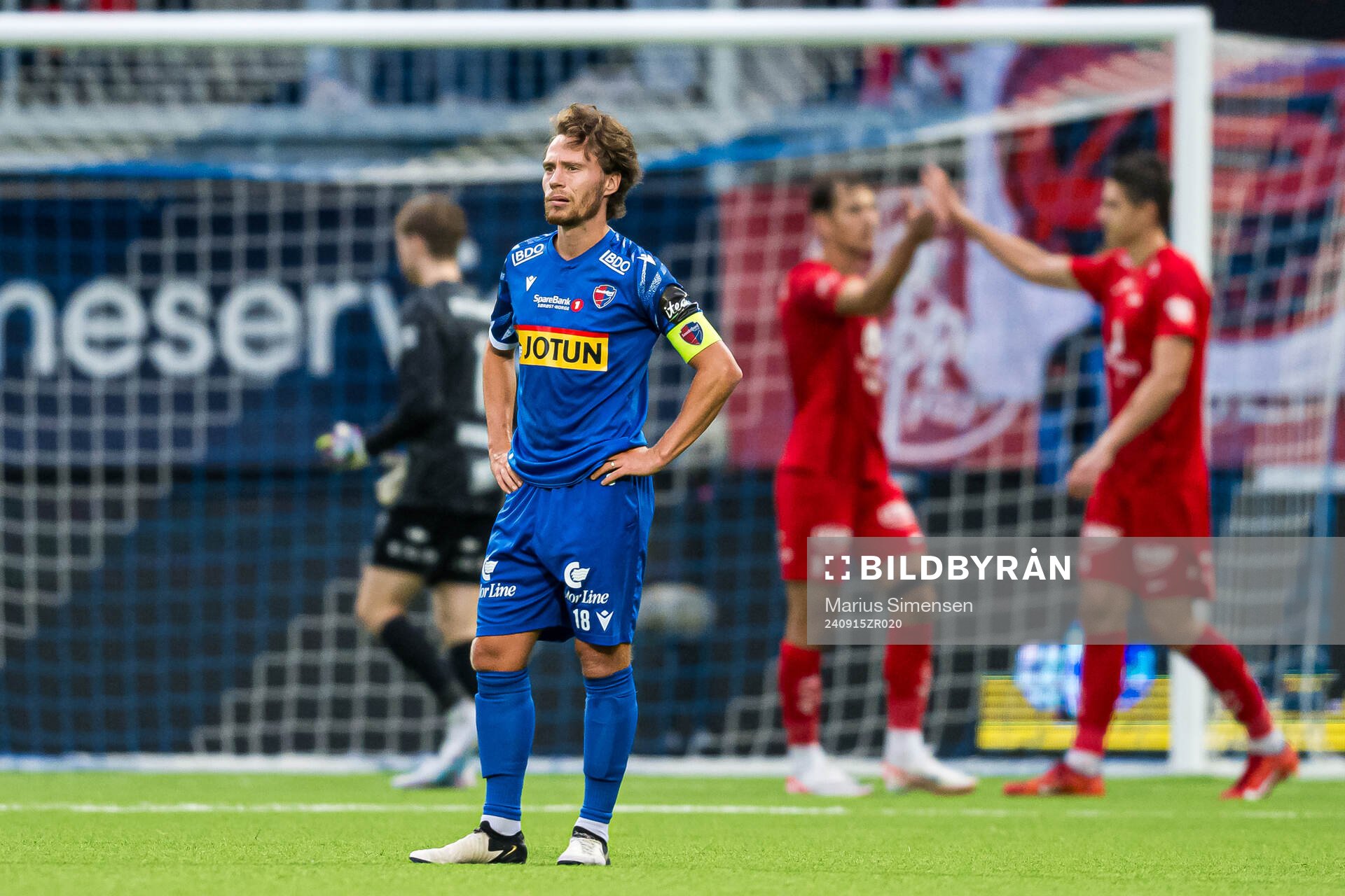 Karl Filip Ottosson of Sandefjord looks dejected