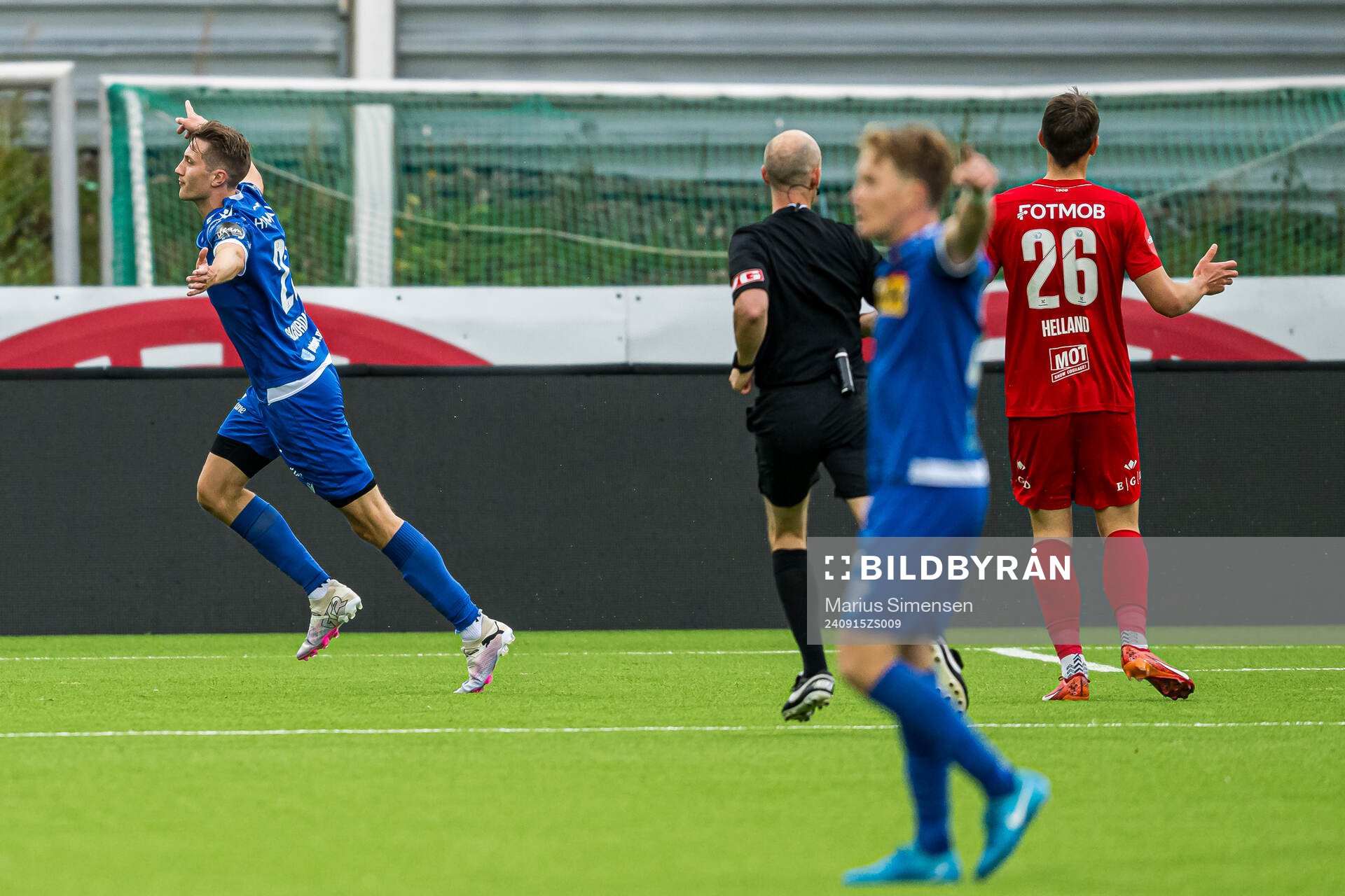 Stefan Ingi Sigurdarson of Sandefjord celebrates