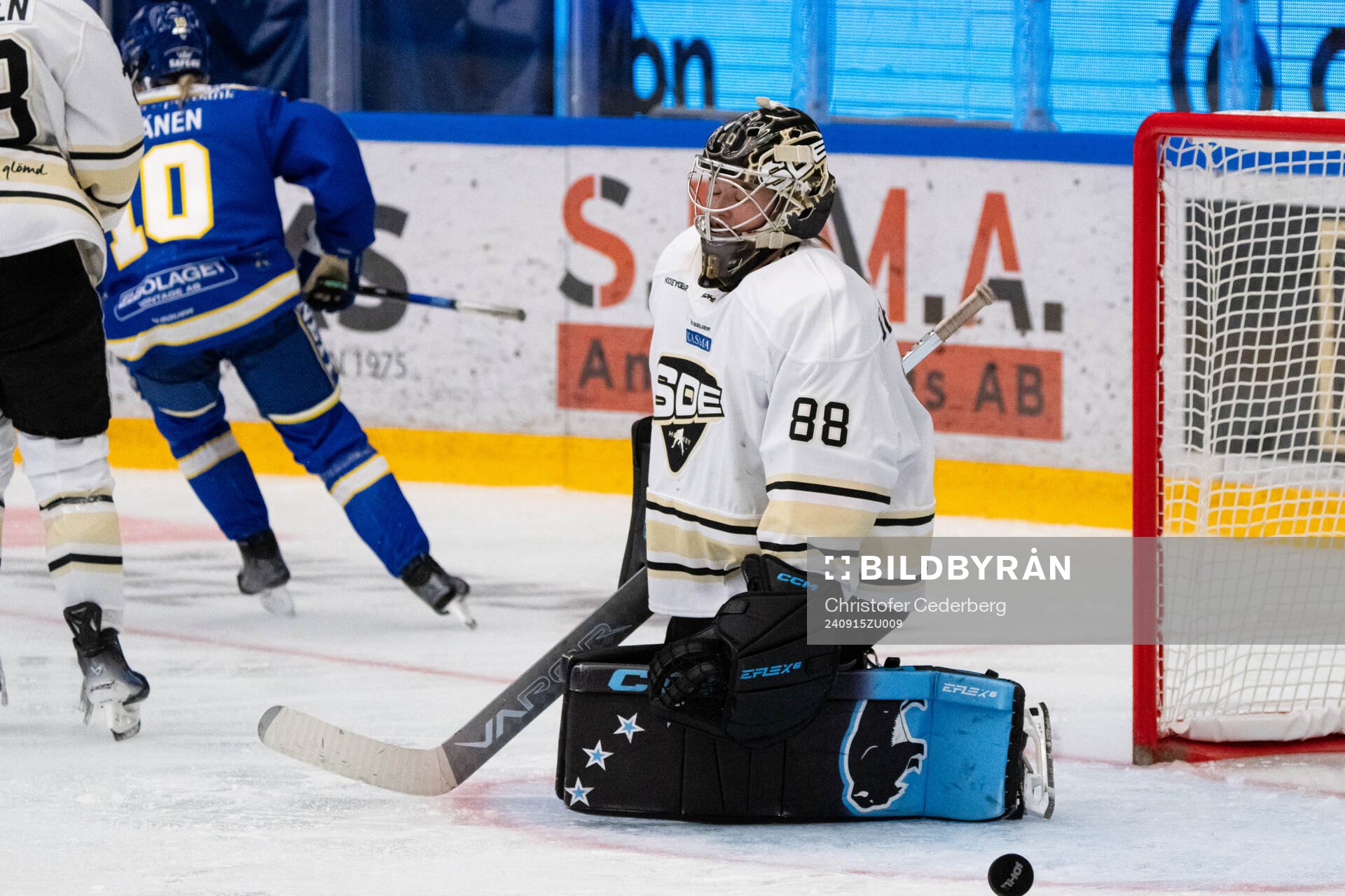 SDEs målvakt Lovisa Berndtsson släpper in 1-3 målet