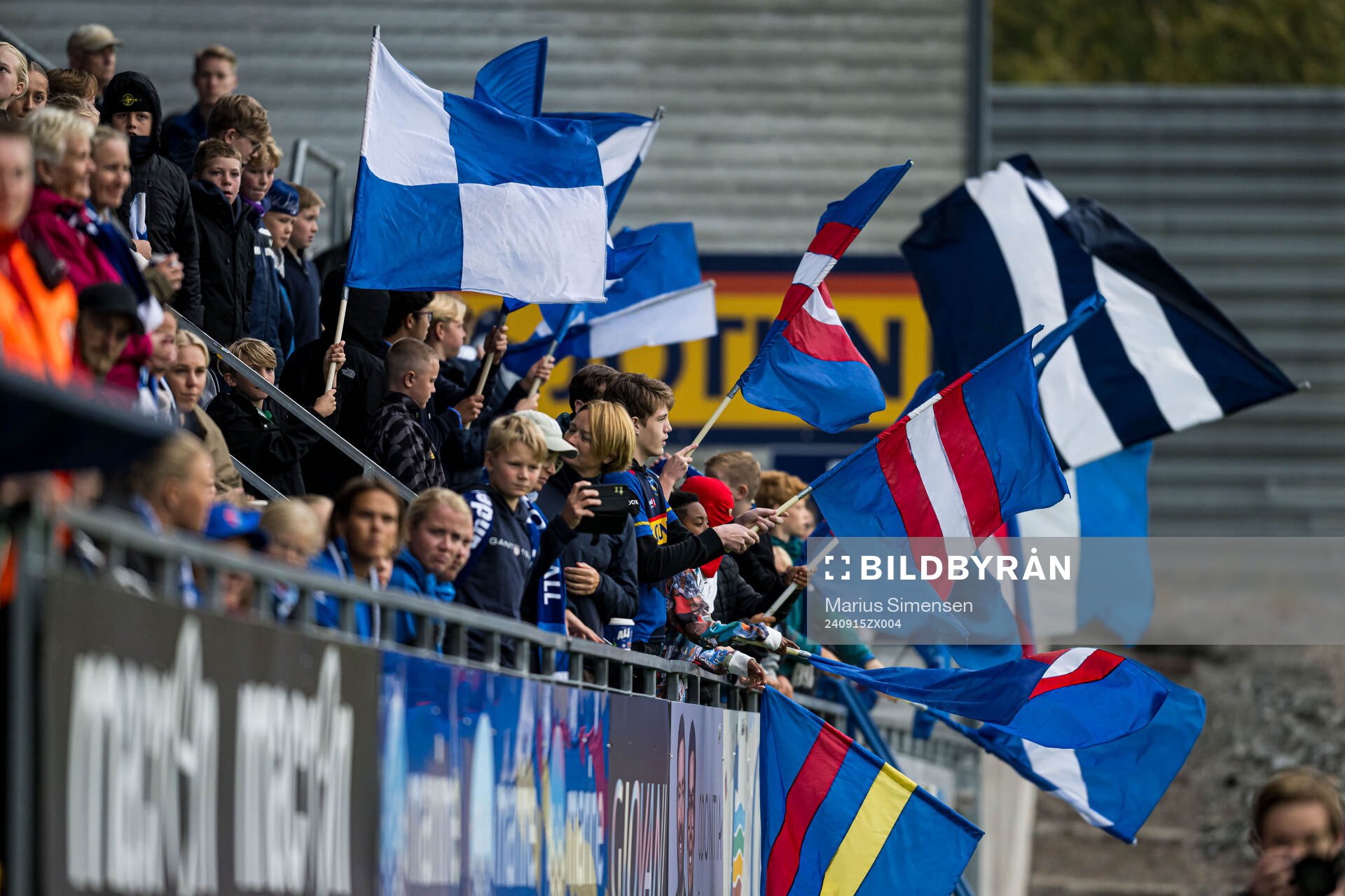 Spectators in the stands