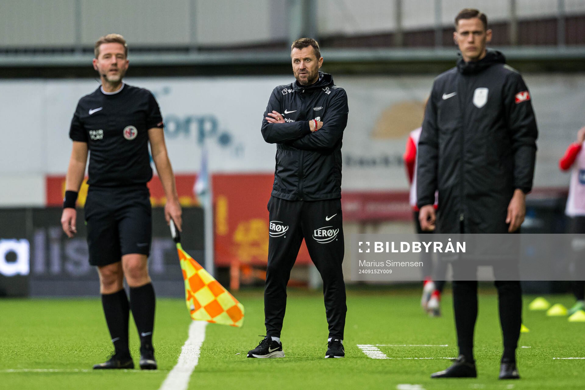 Eirik Horneland, head coach of Brann, looks dejected