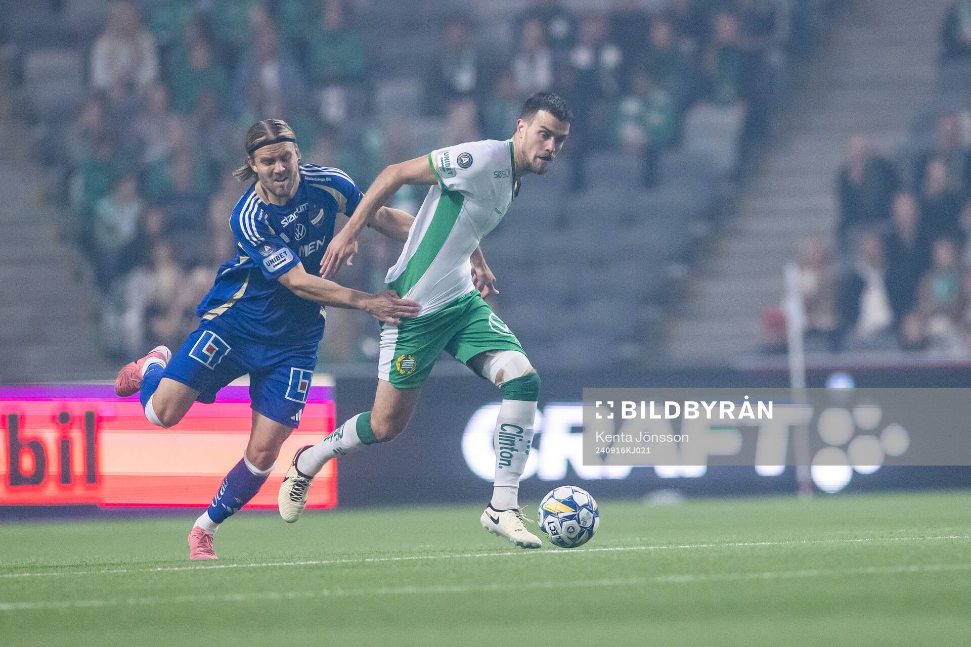 IFK Norrköpings Christoffer Nyman och Hammarbys Pavle Vagic