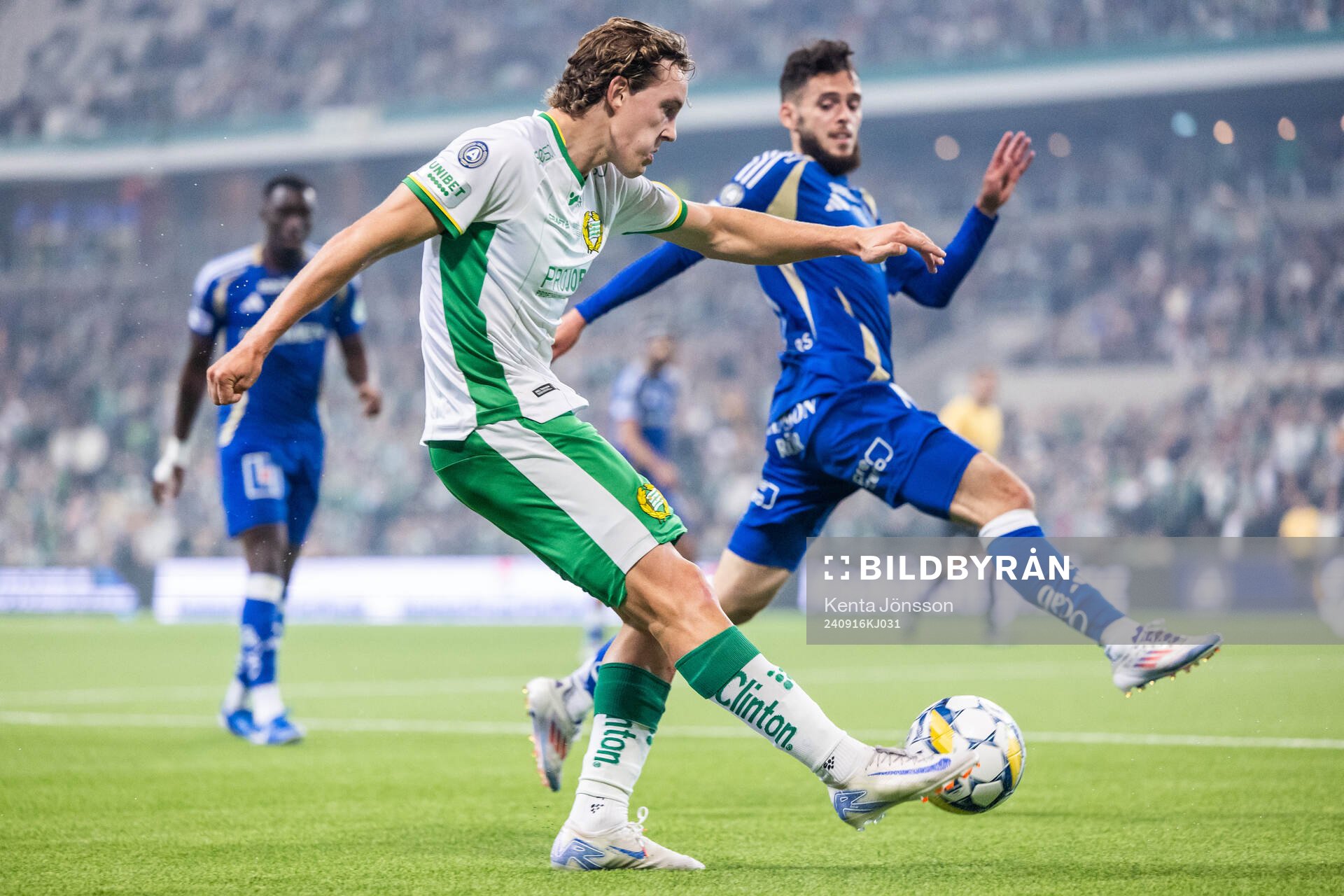 Hammarbys Hampus Skoglund och IFK Norrköpings Laorent