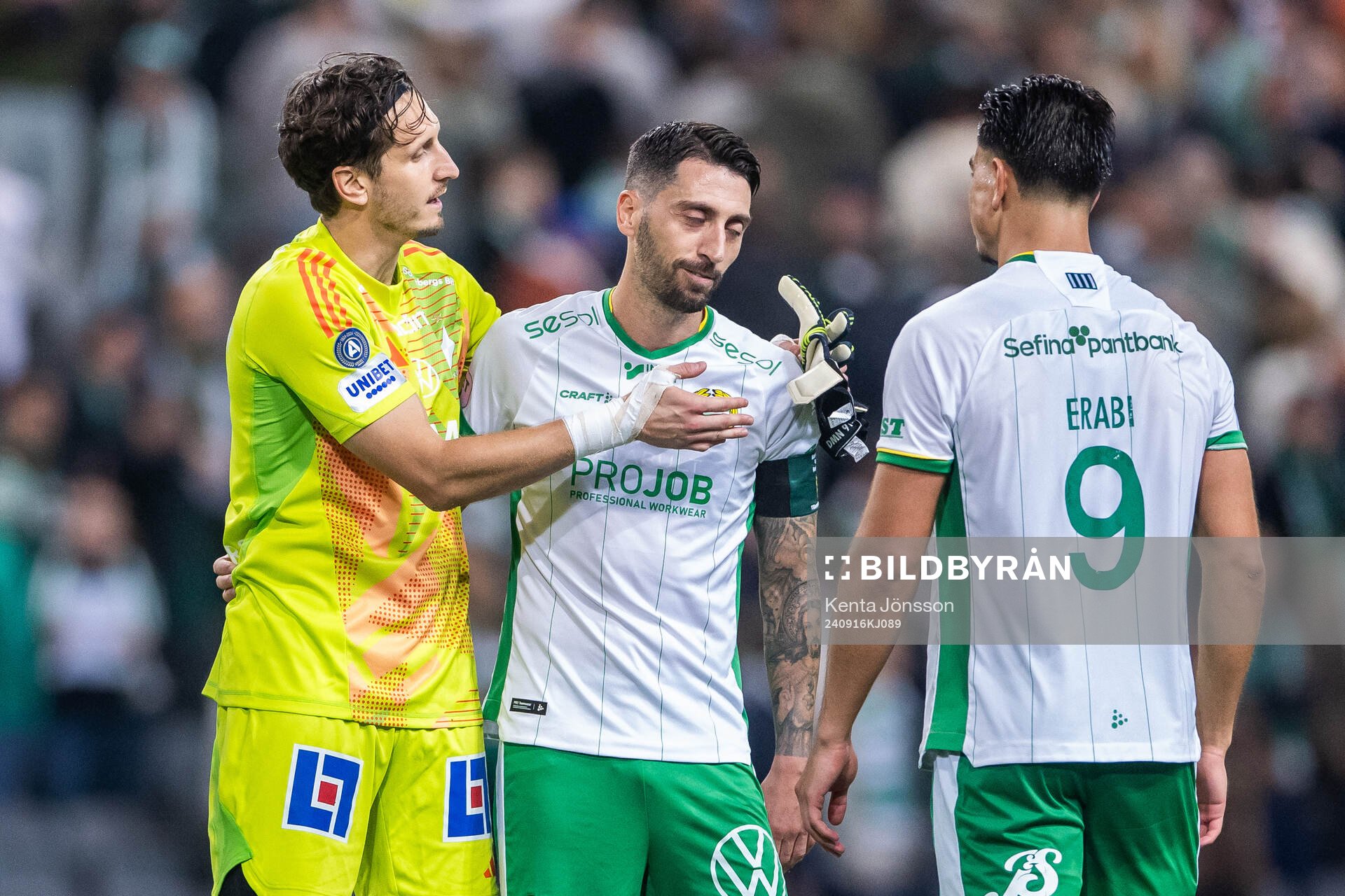 IFK Norrköpings målvakt David Mitov Nilsson och Hammarbys