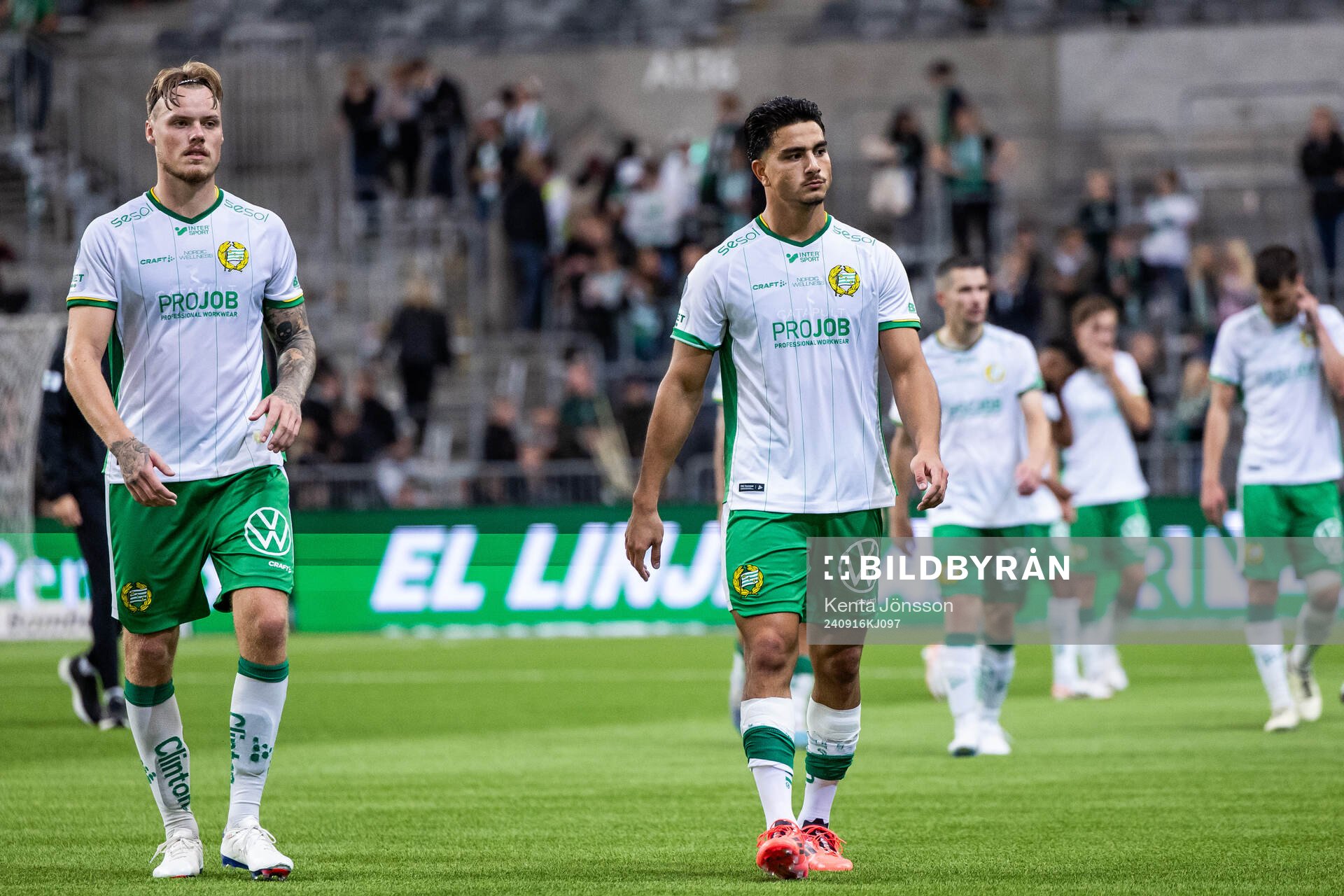 Hammarbys Victor Eriksson och Jusef Erabi deppar