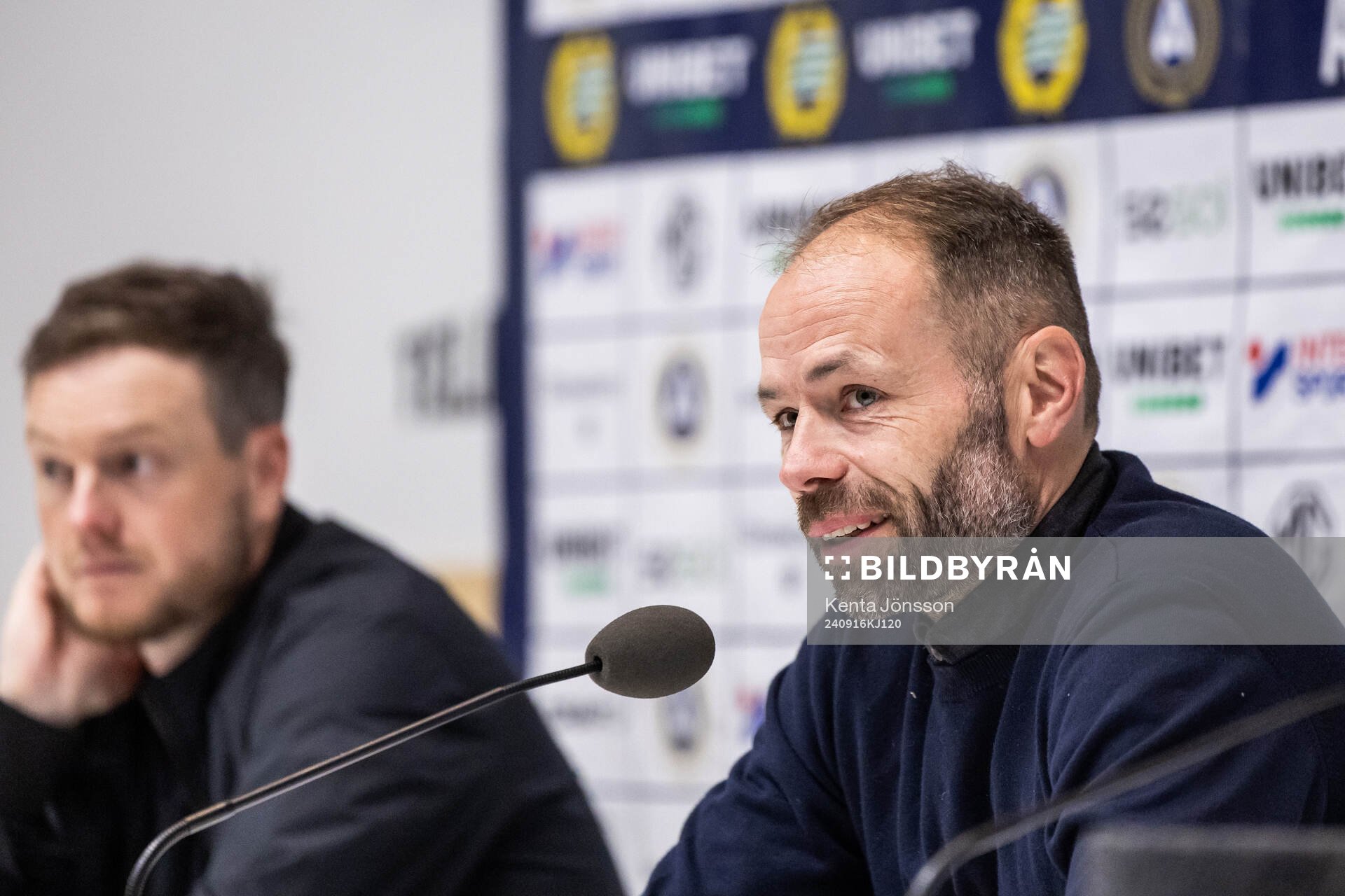 Hammarbys tränare Kim Hellberg och IFK Norrköpings