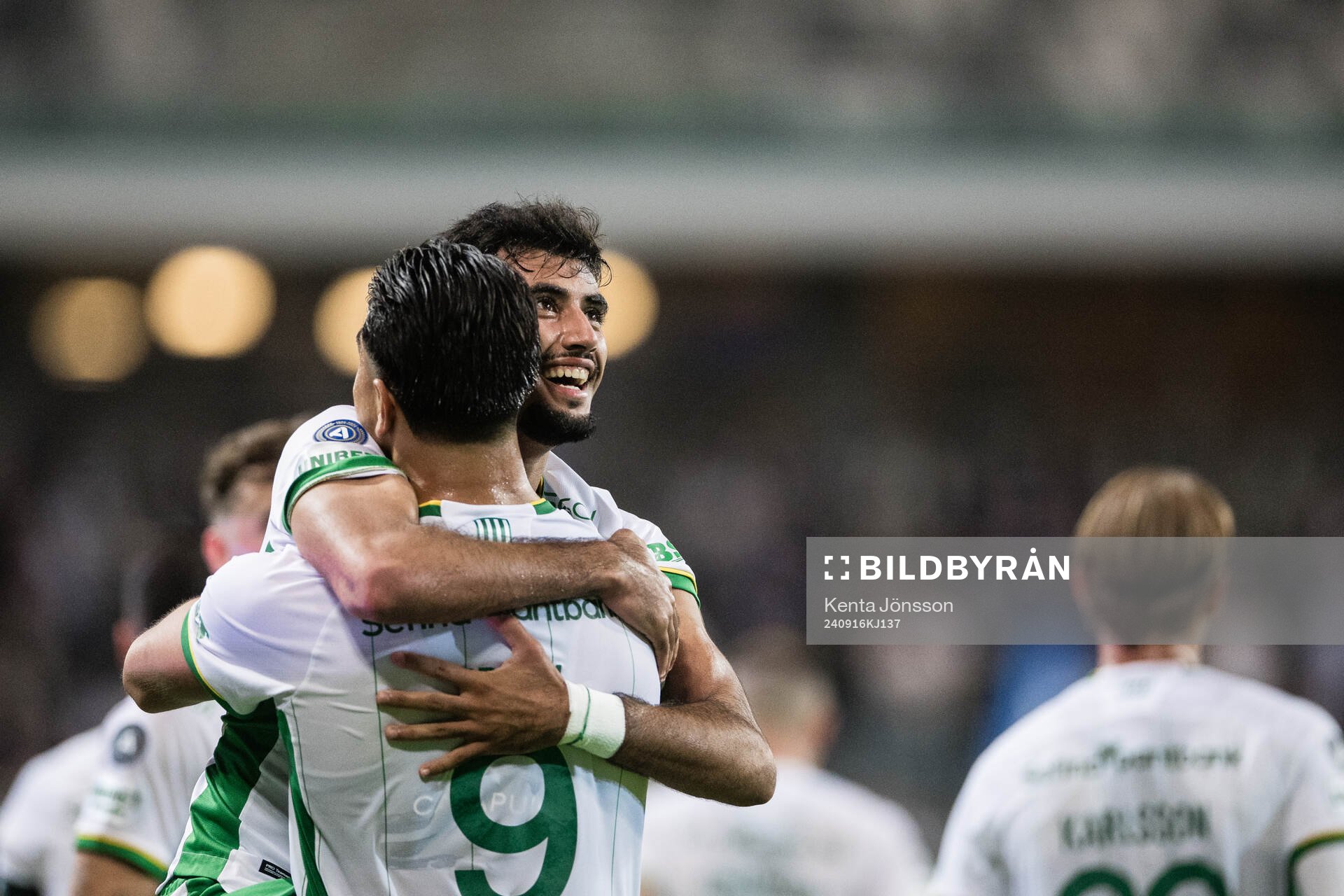 Hammarbys Montader Madjed och Jusef Erabi jublar