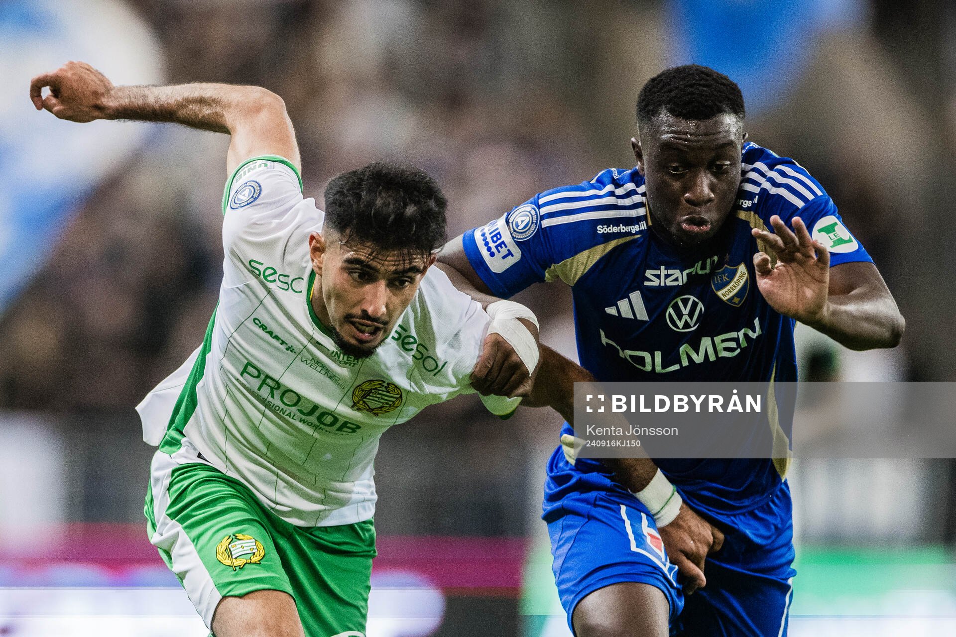 Hammarbys Montader Madjed och IFK Norrköpings Yahya Kalley