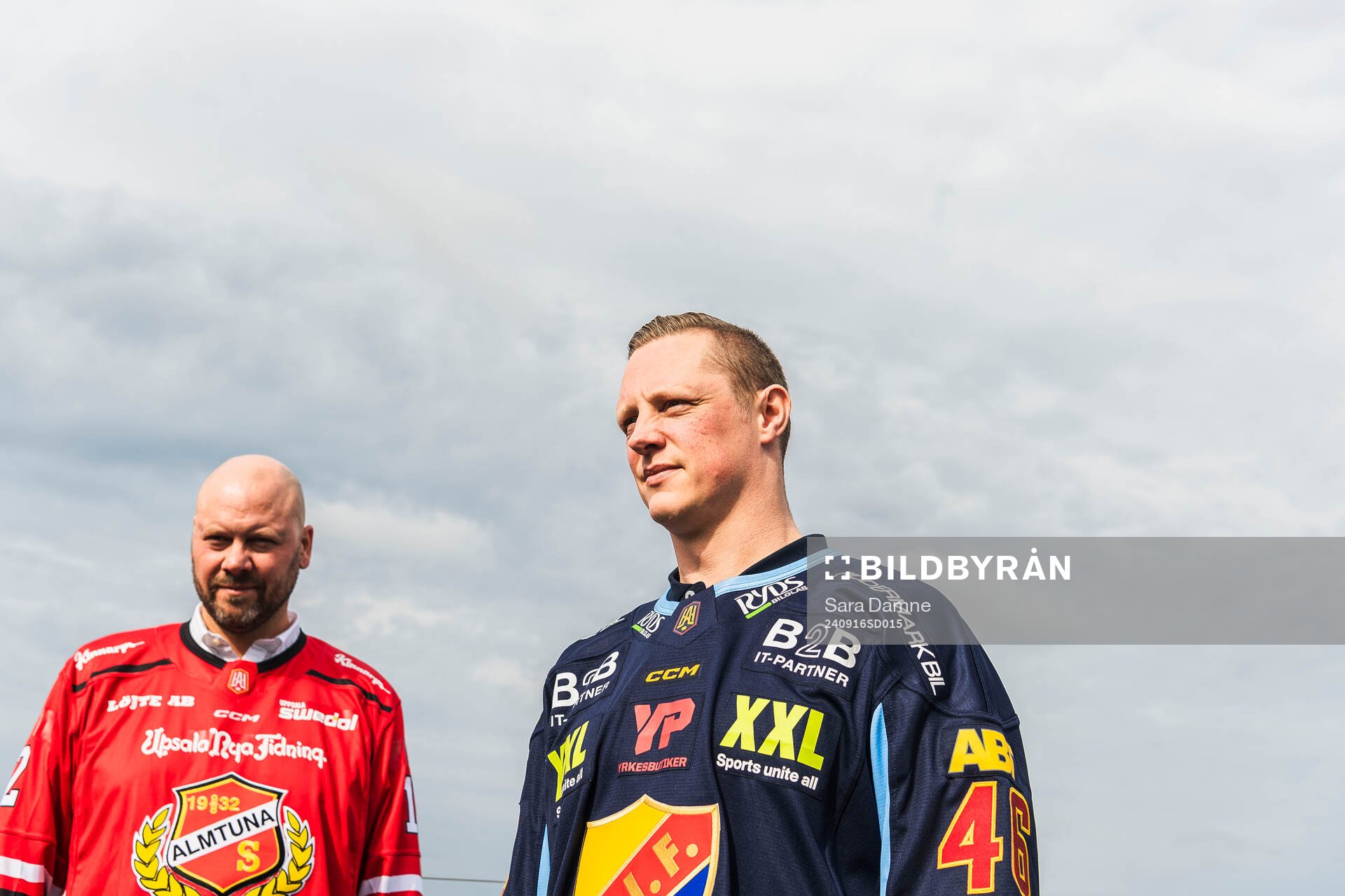 Daniel Karlunden, huvudtränare Almtuna, samt Robert Kimby,