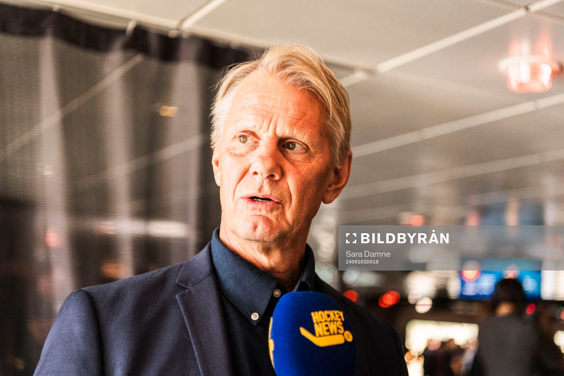 Djurgårdens sportchef Niklas Wikegård i intervju med