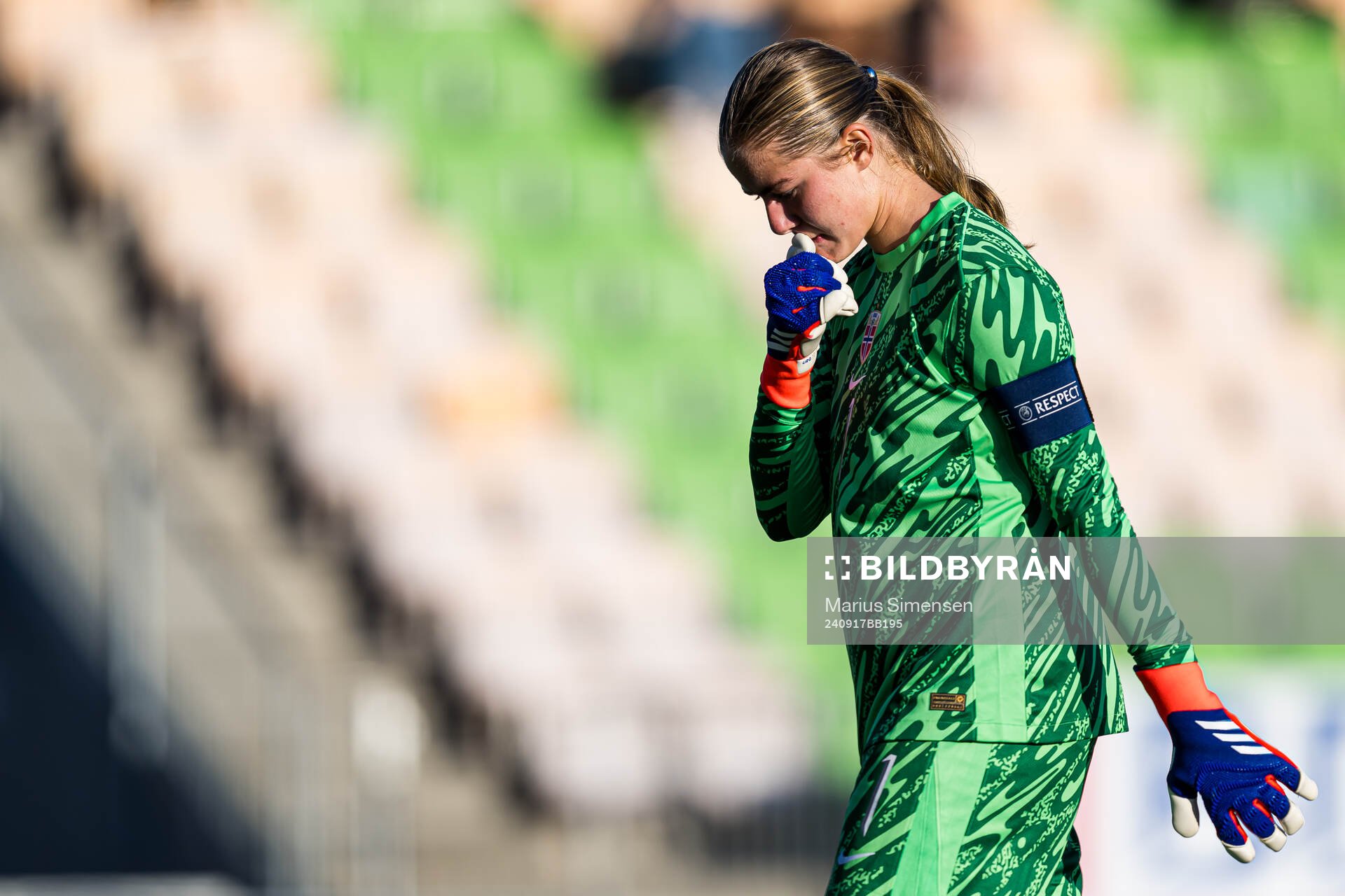Erla Braathen of Norway looks dejected
