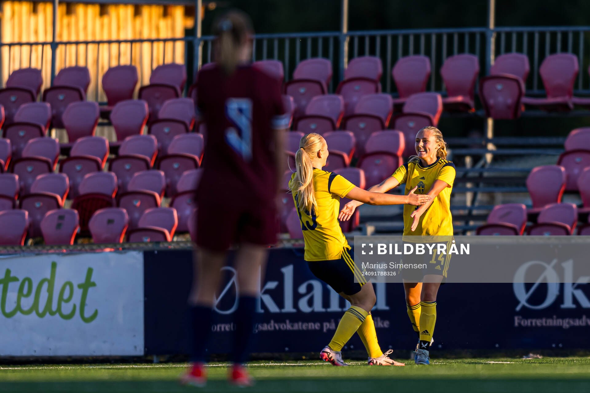 Cornelia Ljungberg of Sweden celebrates