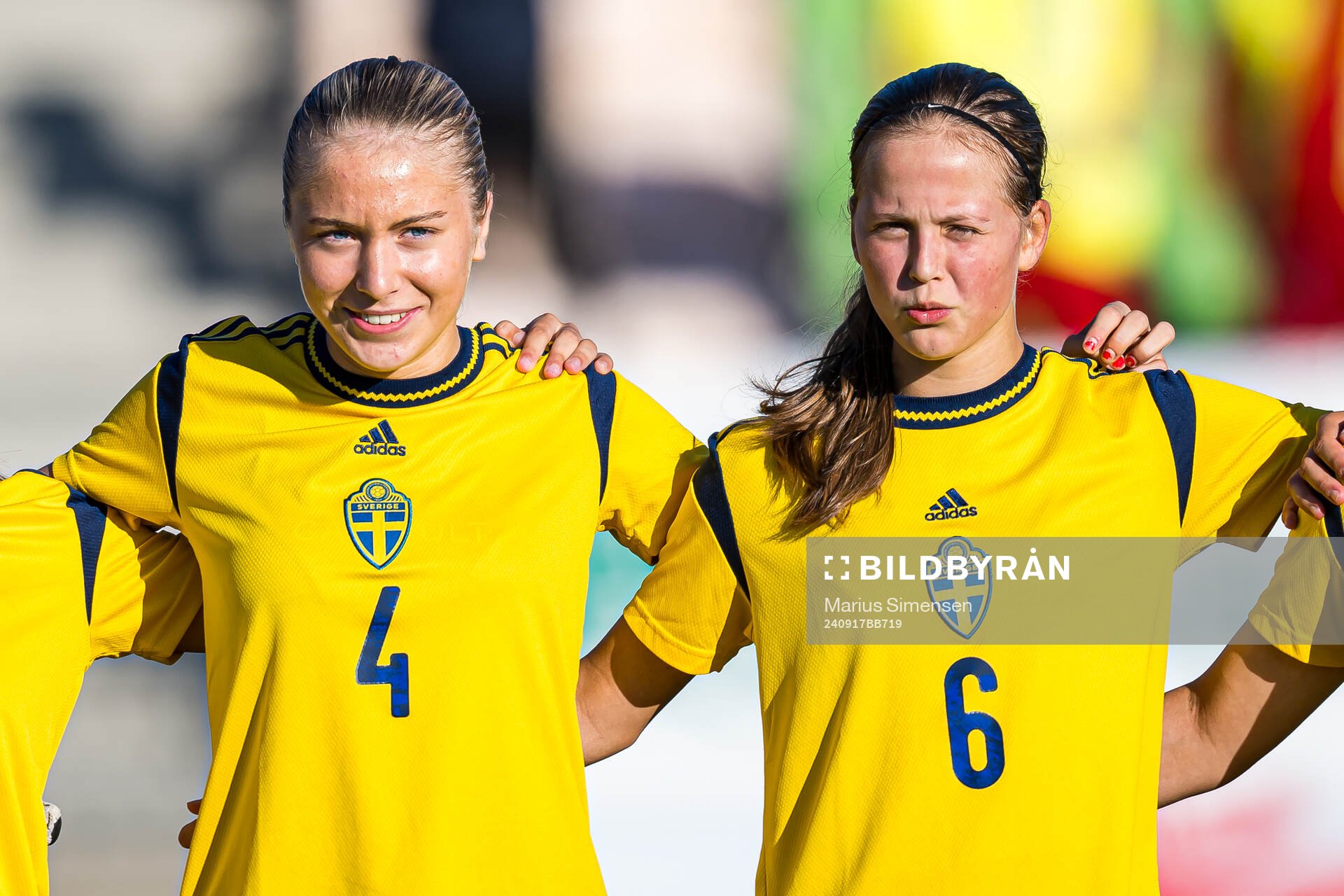 Thea Eriksson and Edit Rautio of Sweden