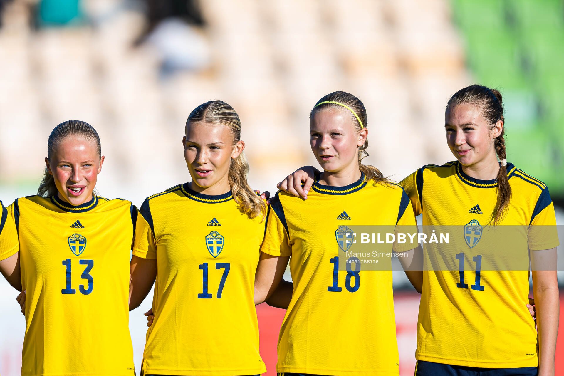 Stina Myrén, Isabella Zinn, Thelma Alexandersson and