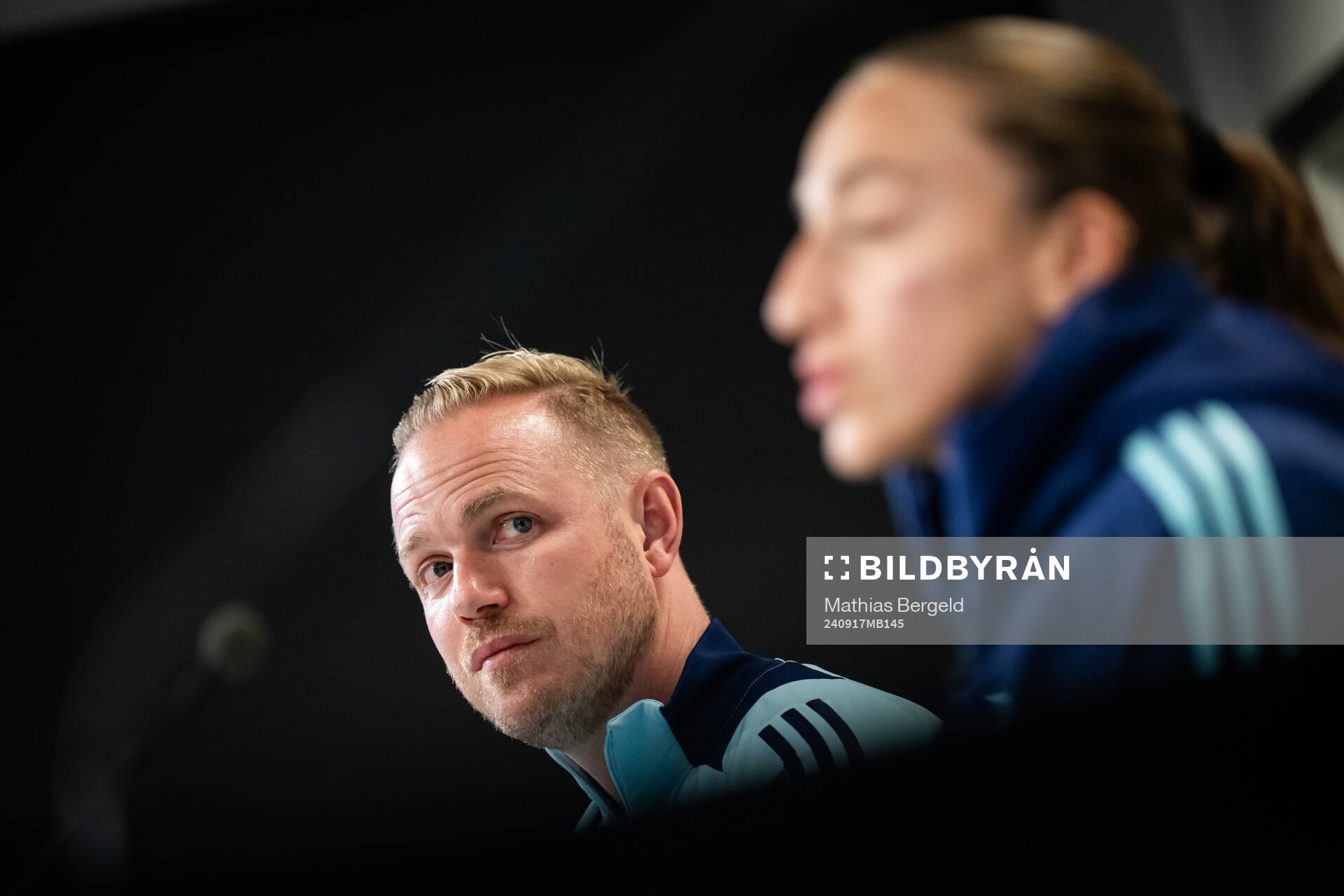 Head coach Head coach Jonas Eidevall and Rosa Kafaji