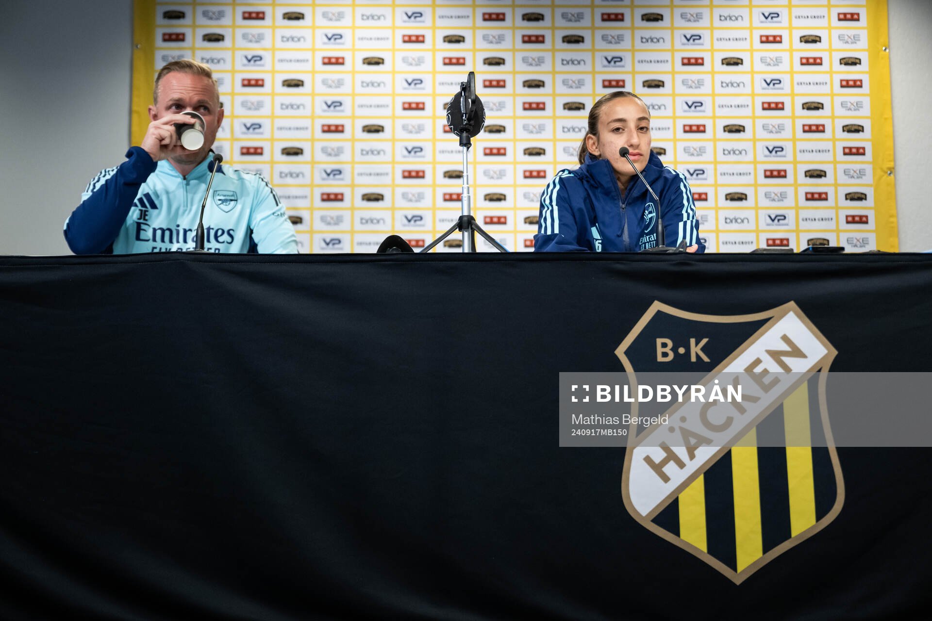 Head coach Head coach Jonas Eidevall and Rosa Kafaji