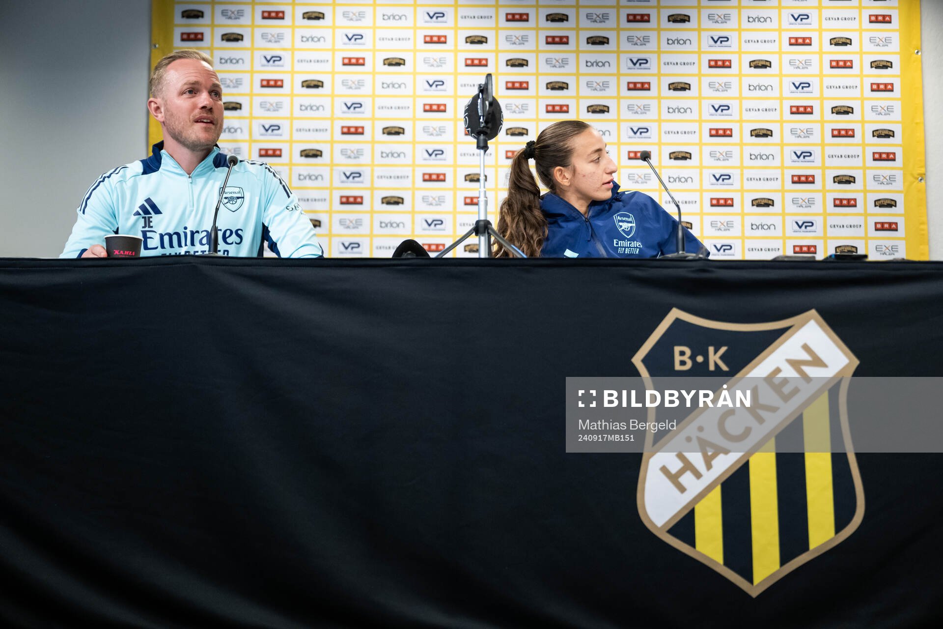 Head coach Head coach Jonas Eidevall and Rosa Kafaji