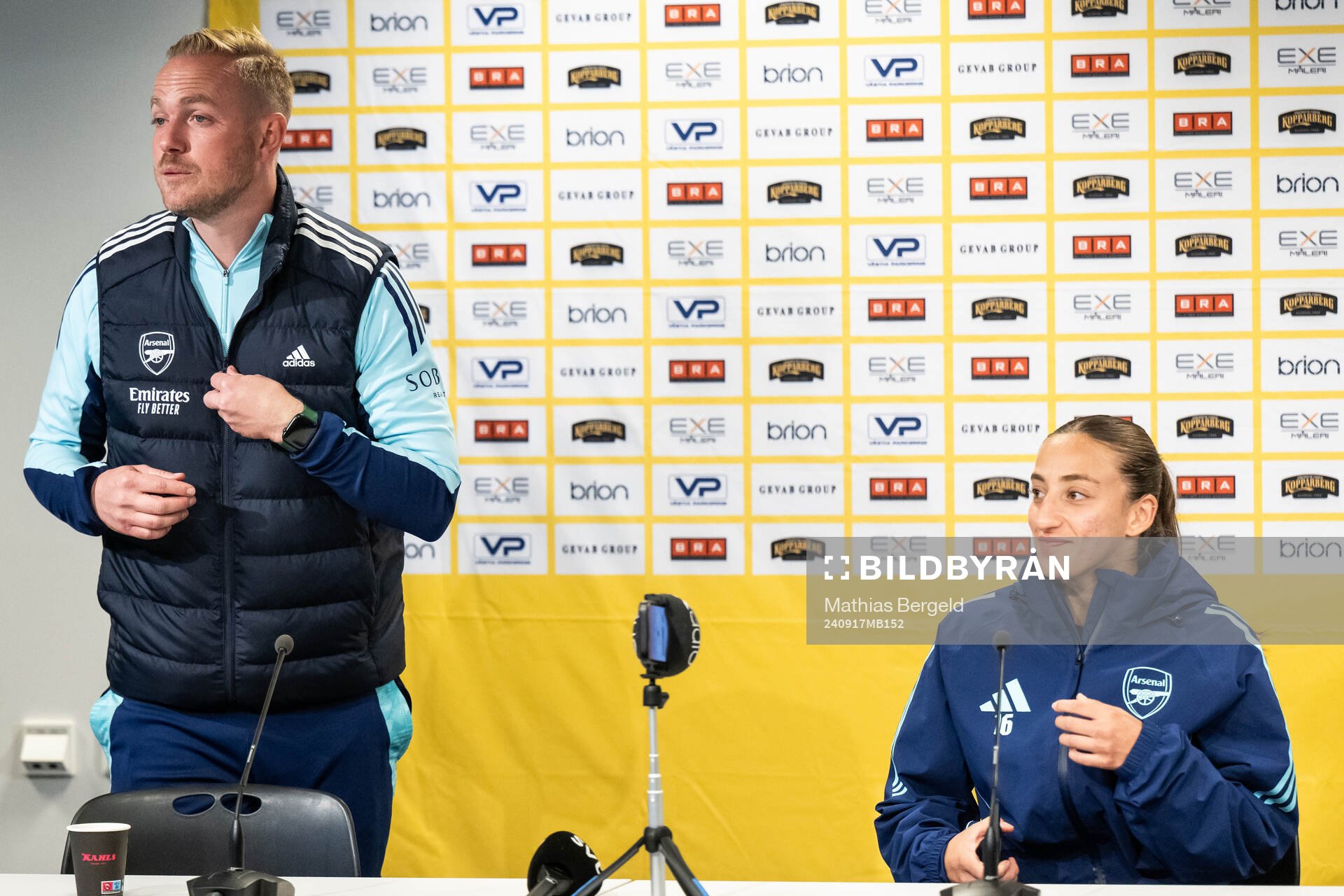 Head coach Head coach Jonas Eidevall and Rosa Kafaji