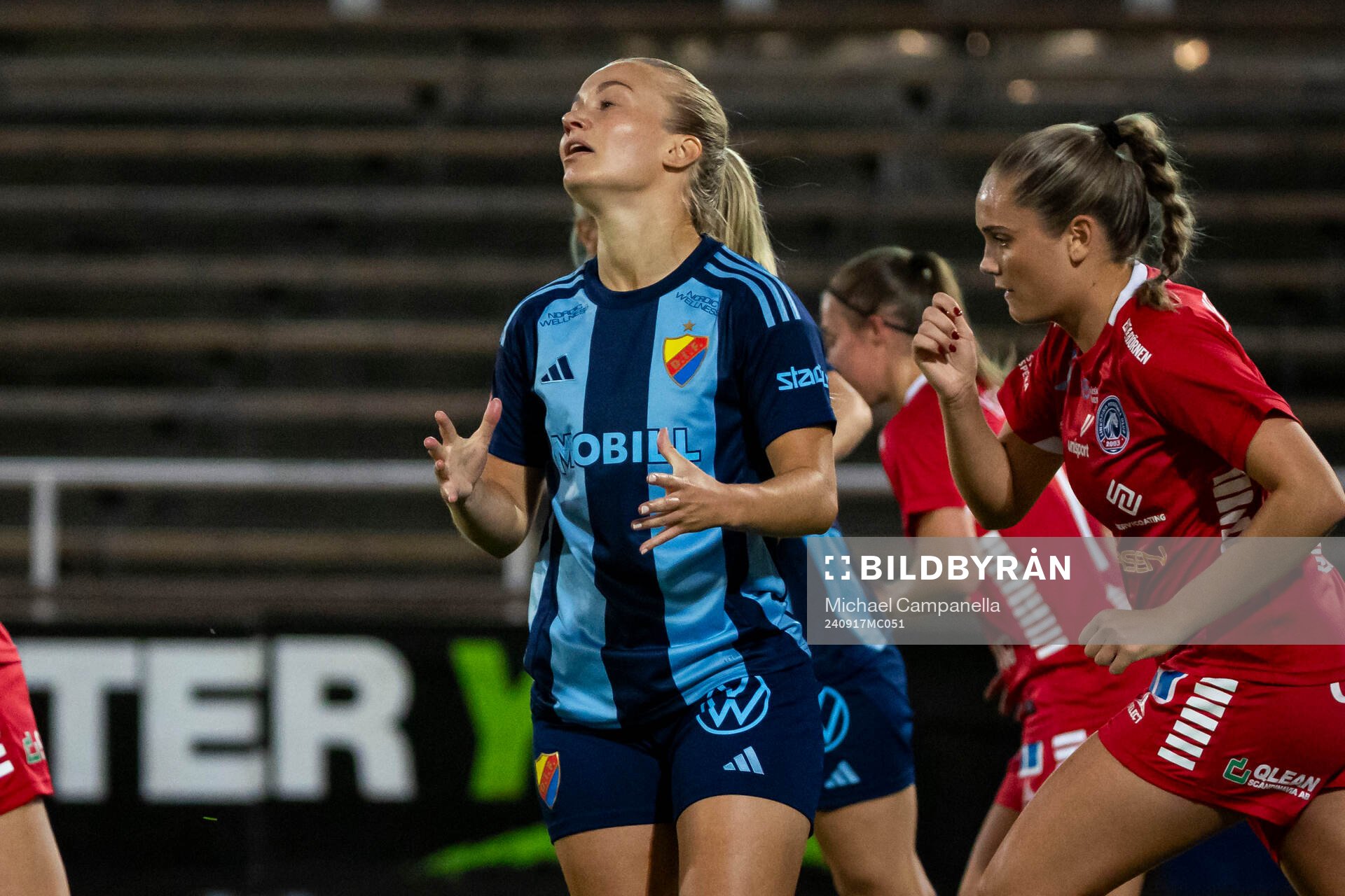 Djurgårdens Tove Almqvist deppar