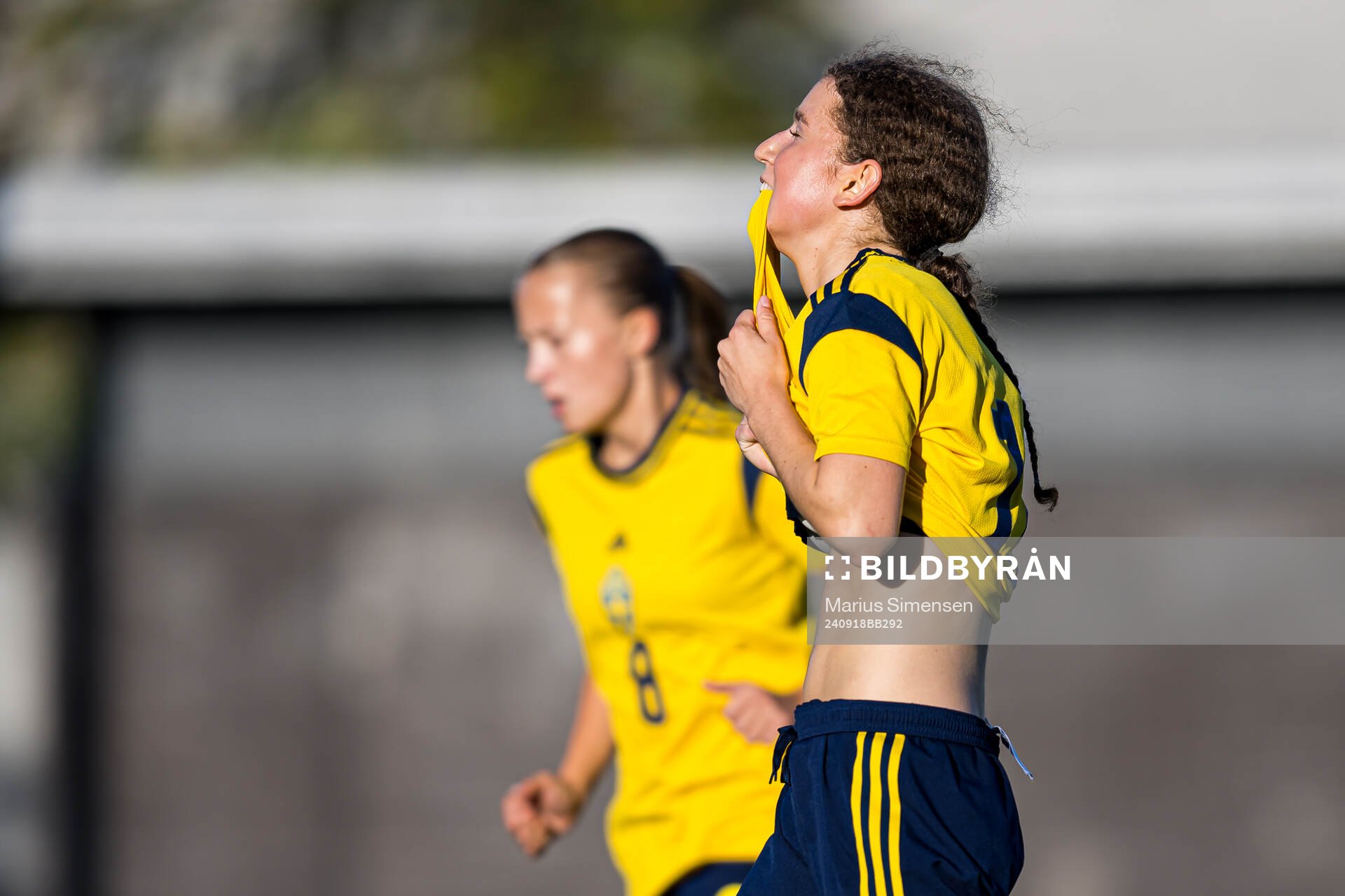Inés Lorenius of Sweden looks dejected