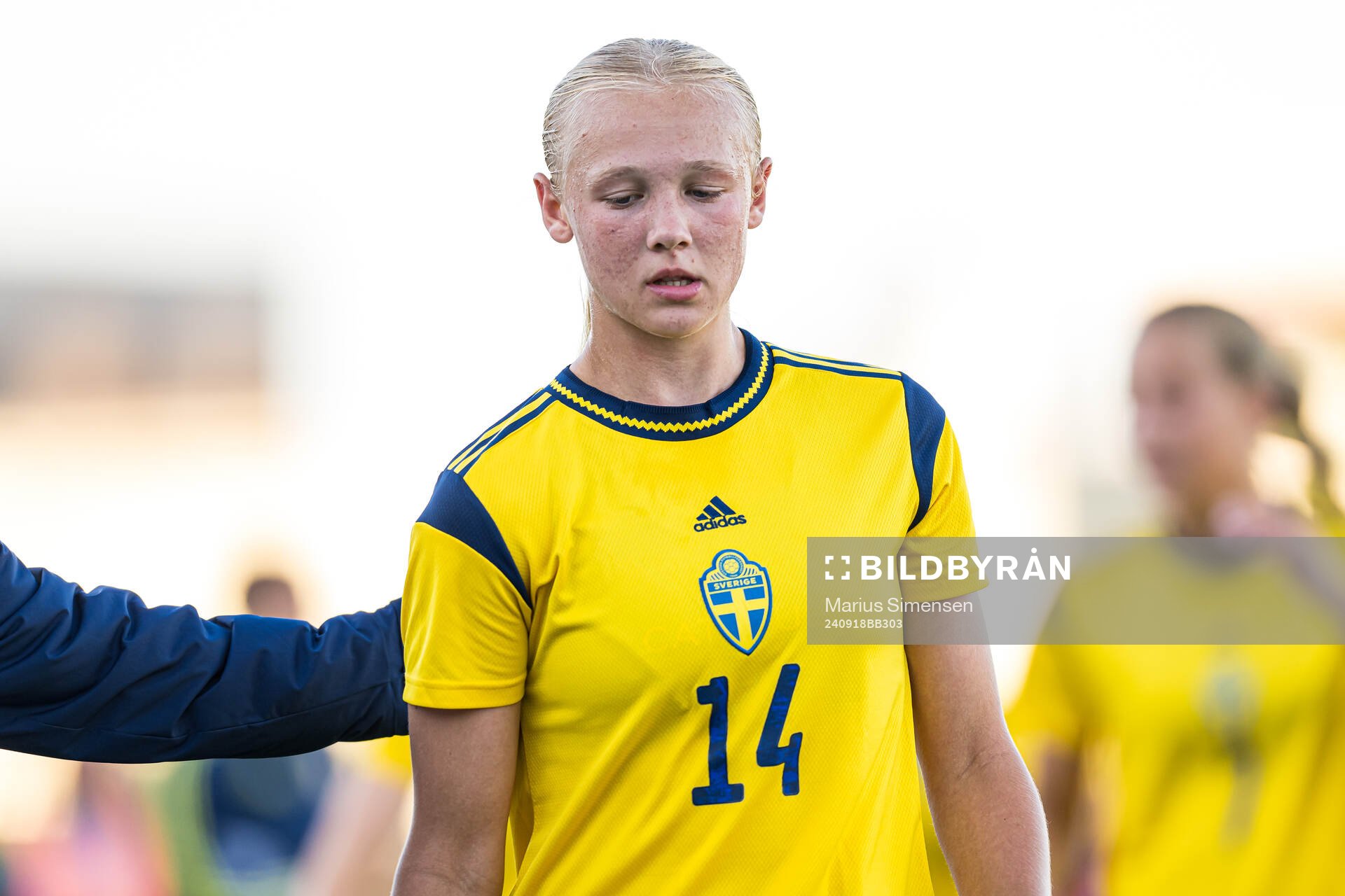 Filippa Andersson Widén of Sweden looks dejected