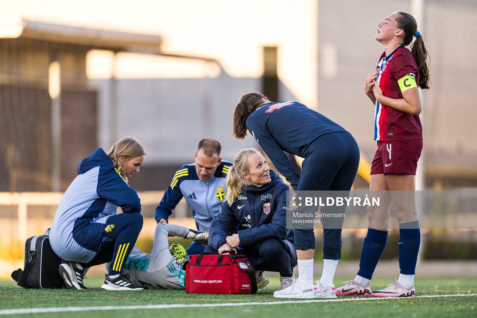 Hanna Karlsson of Sweden and Mille Helland Flø of Norway
