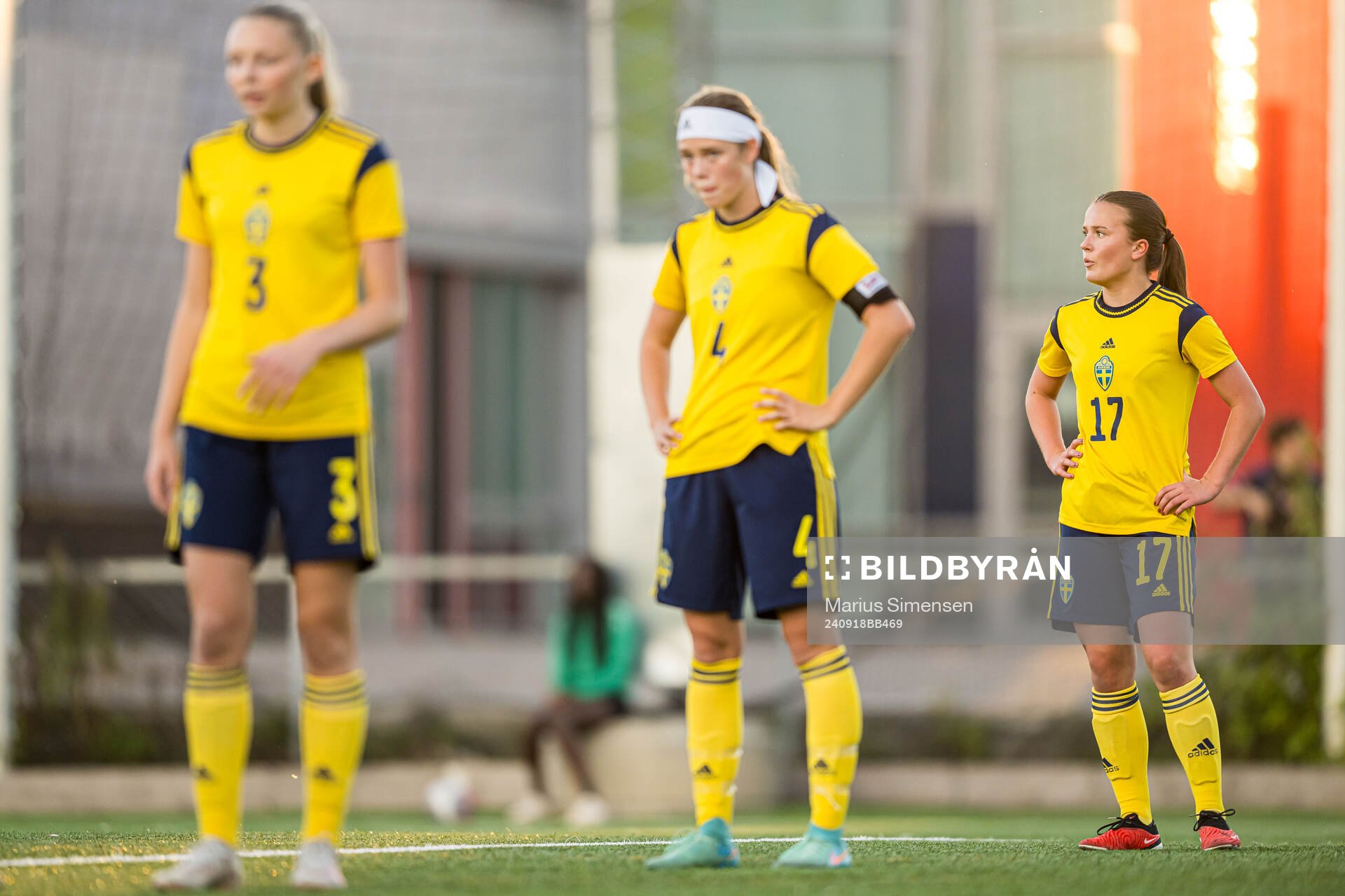 Selma Boström of Sweden looks dejected