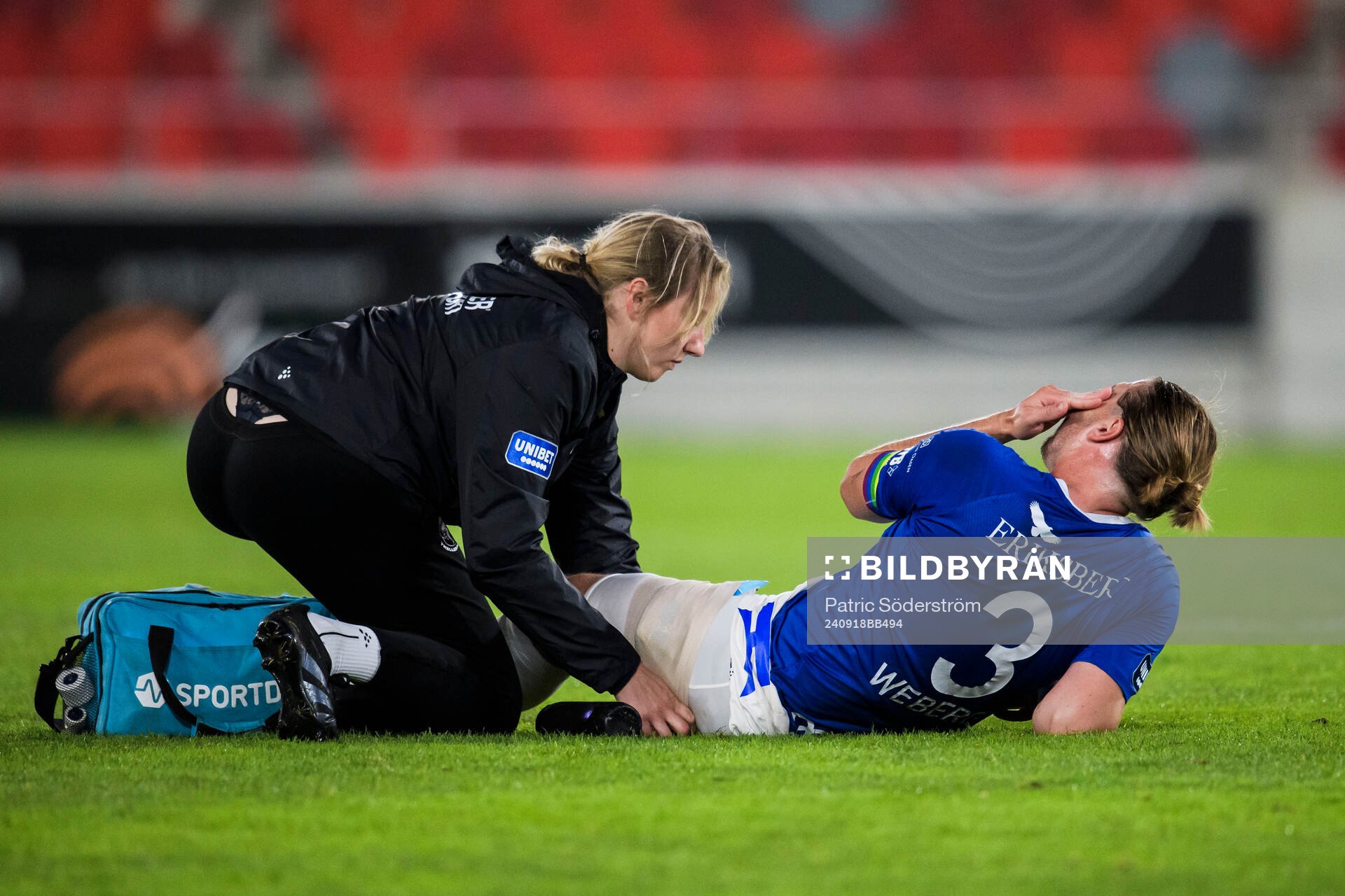 Trelleborgs Charlie Weberg har ont