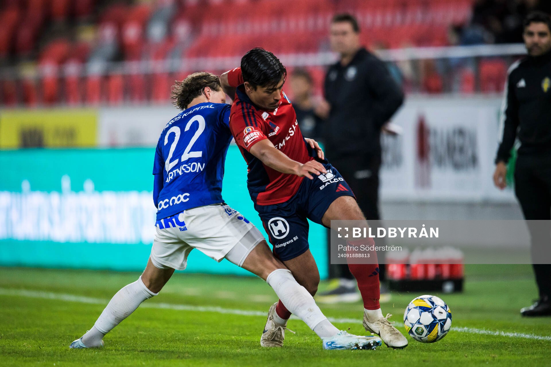 Trelleborgs Fredrik Martinsson och Östers Lukas Bergquist