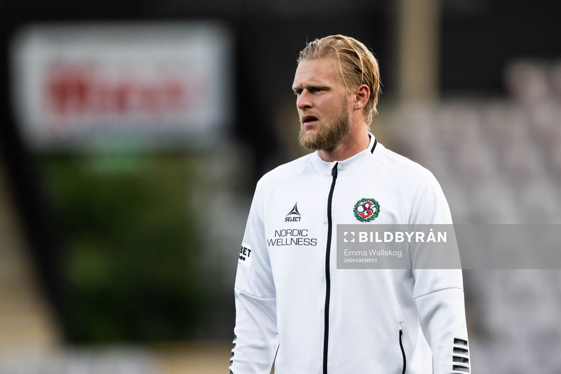 Örebros Karl Holmberg inför fotbollsmatchen i Superettan mellan Örebro och Sandvikens IF den 18 september 2024 i Örebro. 